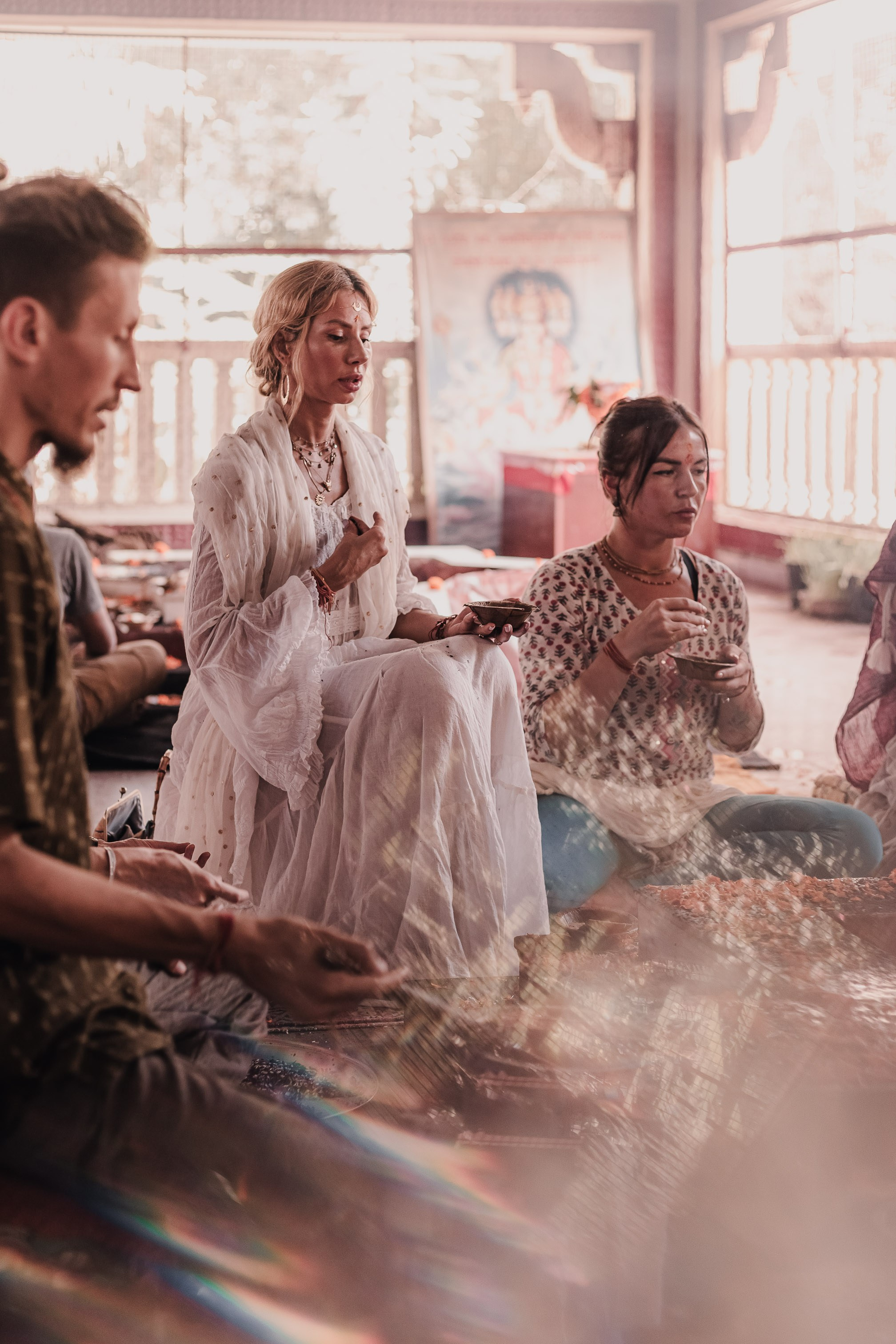 Navaratri yajna at Devraha Baba Ji ashram. Мариам Багдасарян