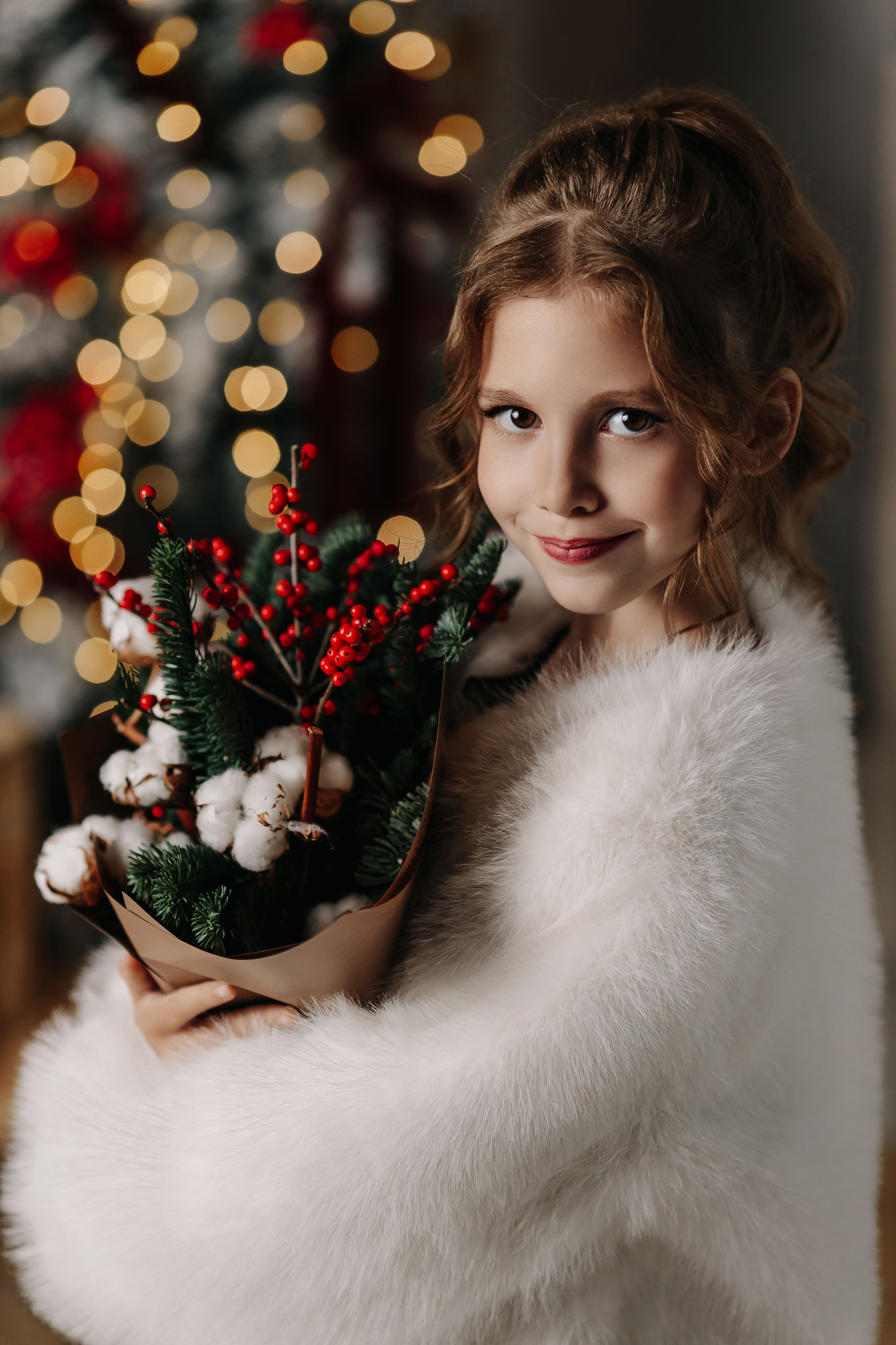 Новогодние портретики с Евой). Семейный и детский фотограф в Пскове и Санкт-Петербурге Яна Калинина