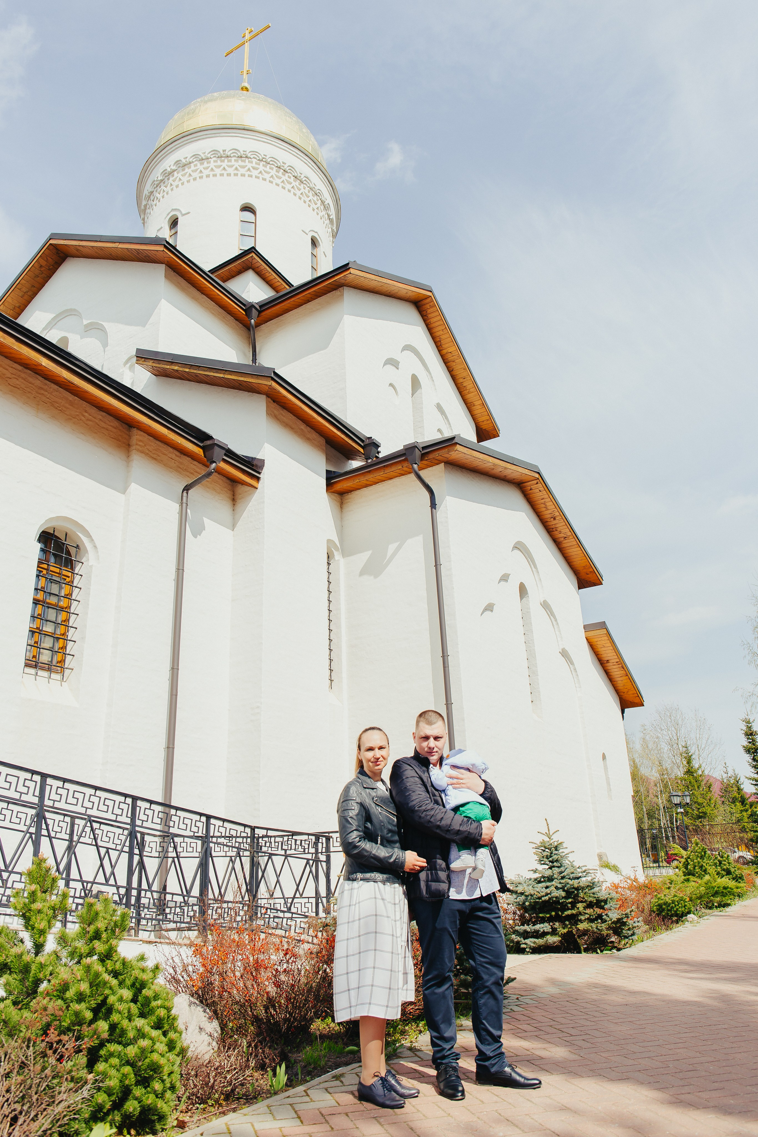 Крещение Михаила. Церковь Явления Пресвятой Богородицы. Фотограф новорожденных и детский в Сергиевом Посаде Кругликова Юлия