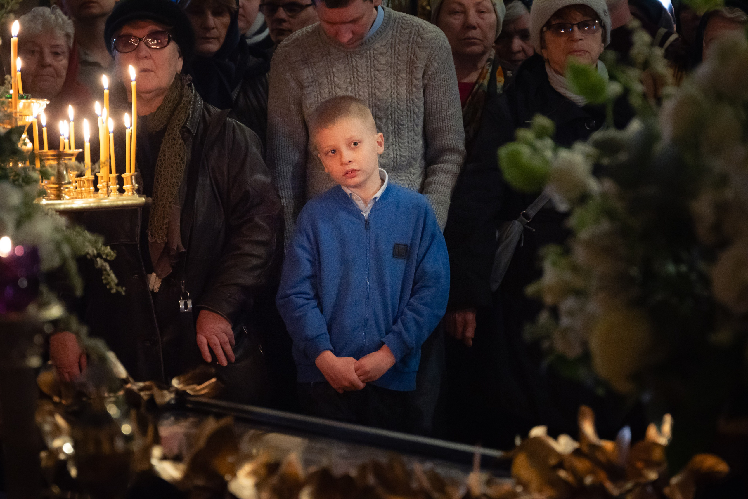 Богородский храм. Вынос Плащаницы. Антон и Татьяна Денисенко — В храме