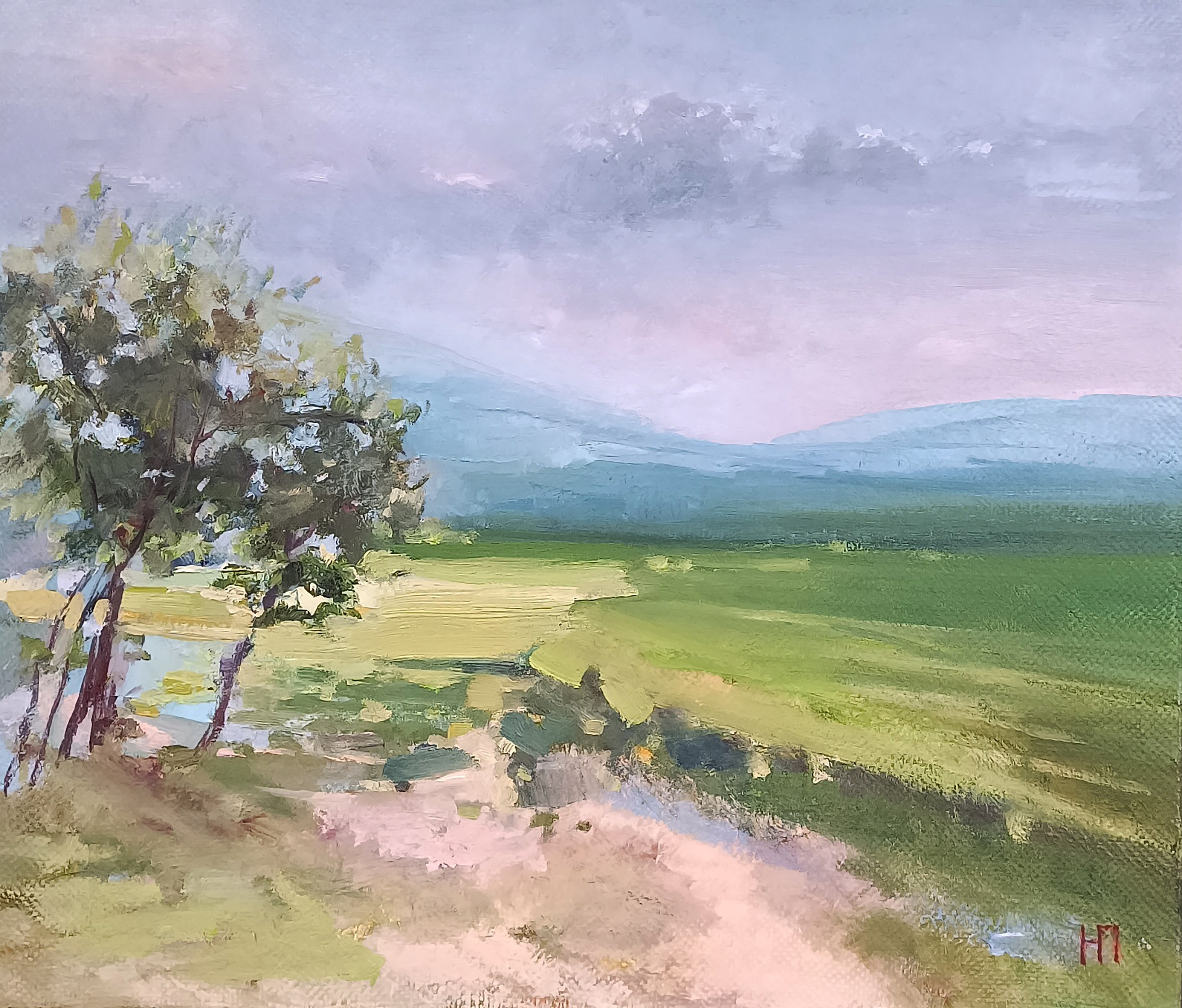 картина с изображением чайных плантаций Мацеста