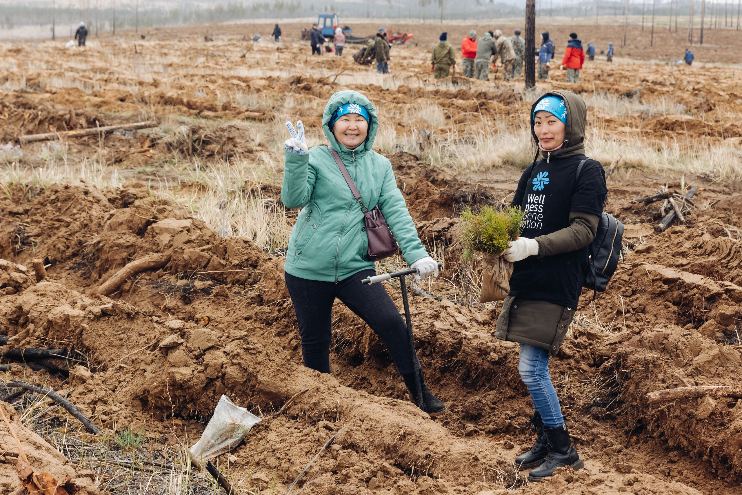 Siberian wellness. Ежегодная акция по посадке деревьев. Свадебный и семейный фотограф в Улан-Удэ