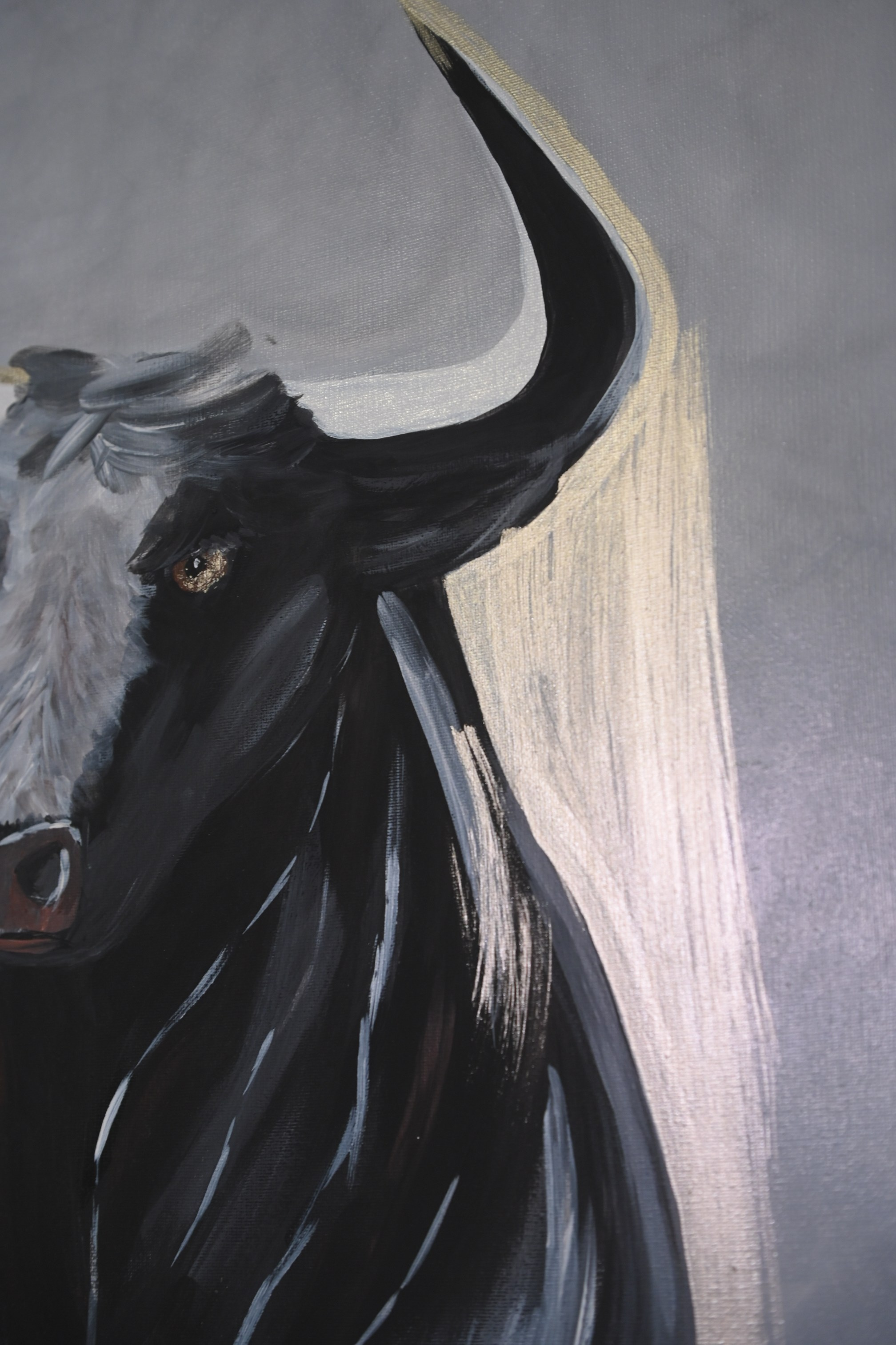 Бык. Художник интерьерных картин на заказ в Москве Nadi_Korchagina