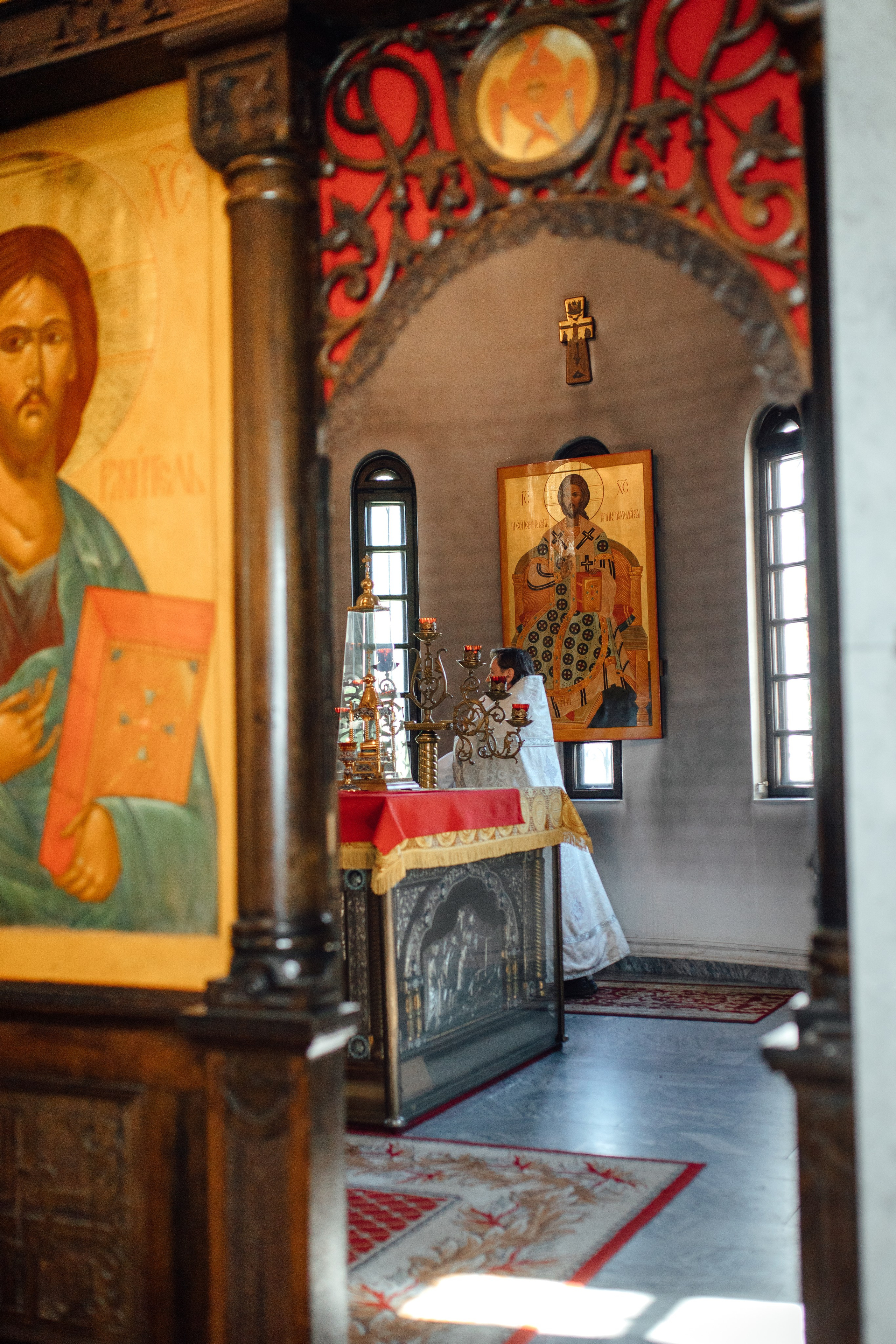 Крещение Тимура храм иконы Всех Скорбящих Радость, октябрь 2024