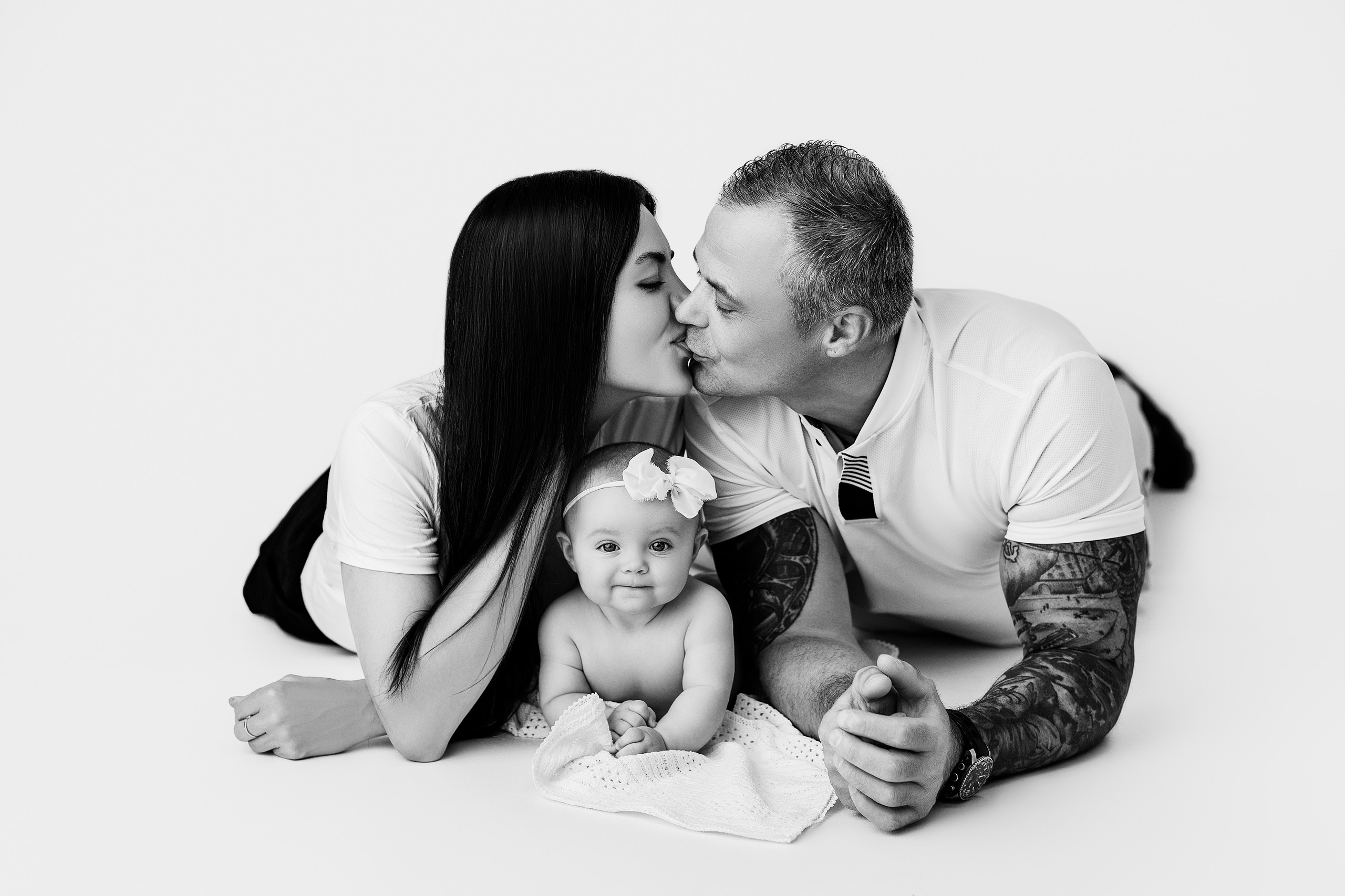 Милена и семья, 5 месяцев. Фотограф новорожденных в Нижнем Новгороде Надежда Кадылкина