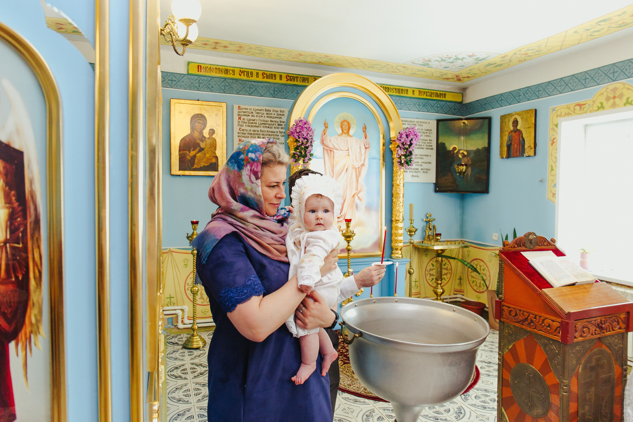 Фотосессия крещения малыша. Фотограф новорожденных и детский в Сергиевом Посаде Кругликова Юлия