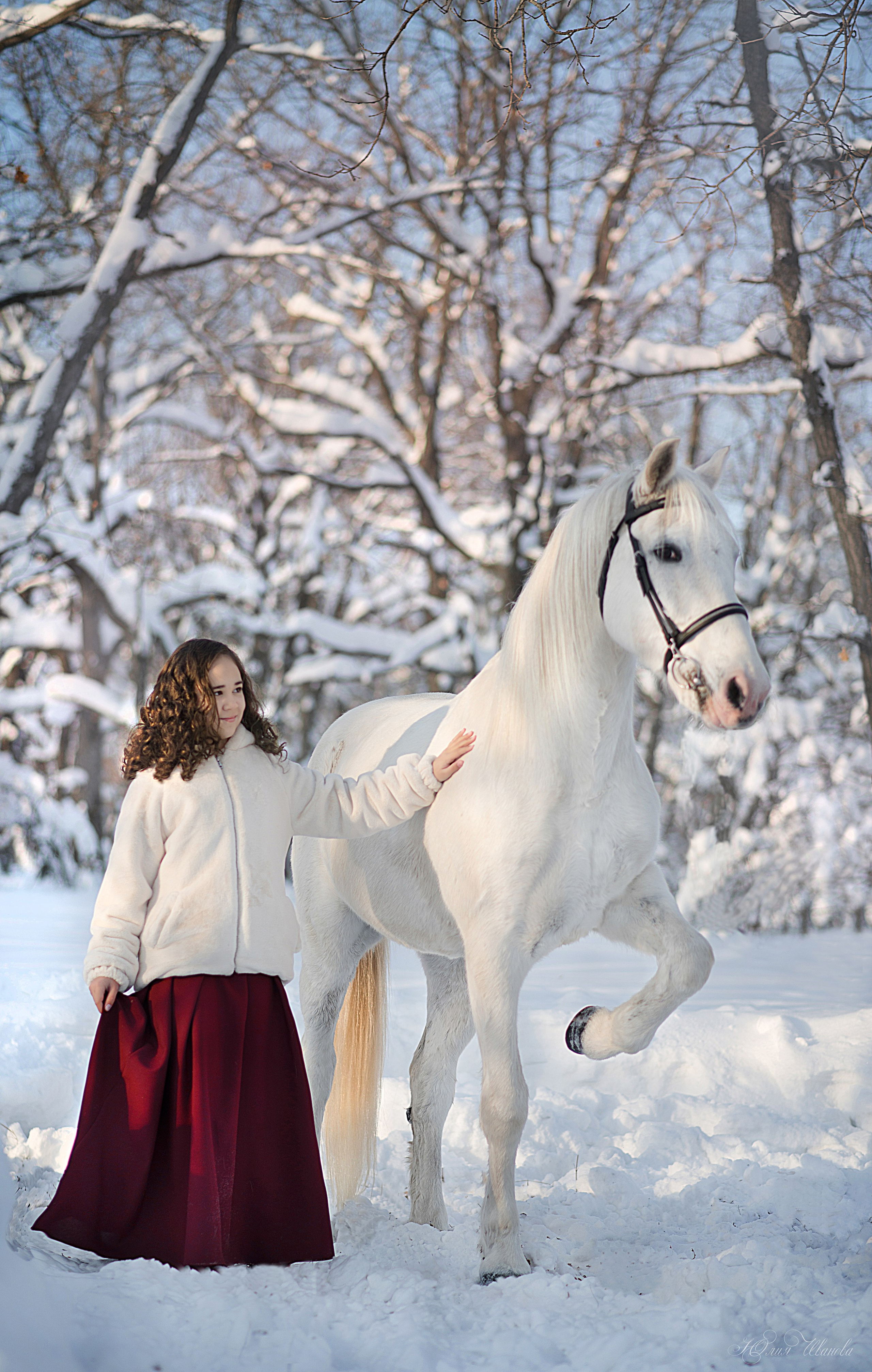 Дети и Каспиец. Конный фотограф в Саратове Юлия Иванова