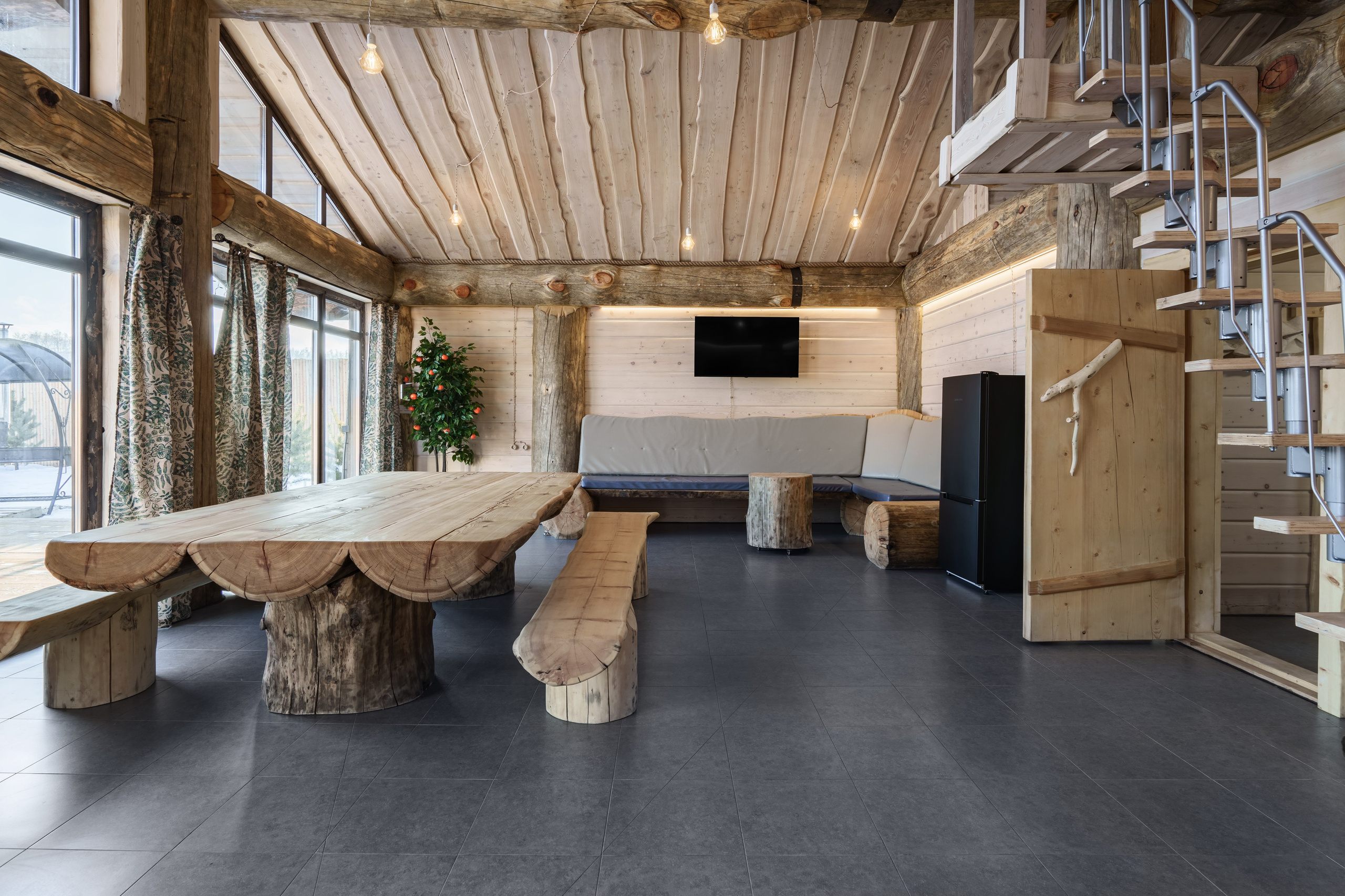 Интерьерная фотосъемка бани с купелью. Интерьерный фотограф и ретушер в Красноярске Денис Антропов