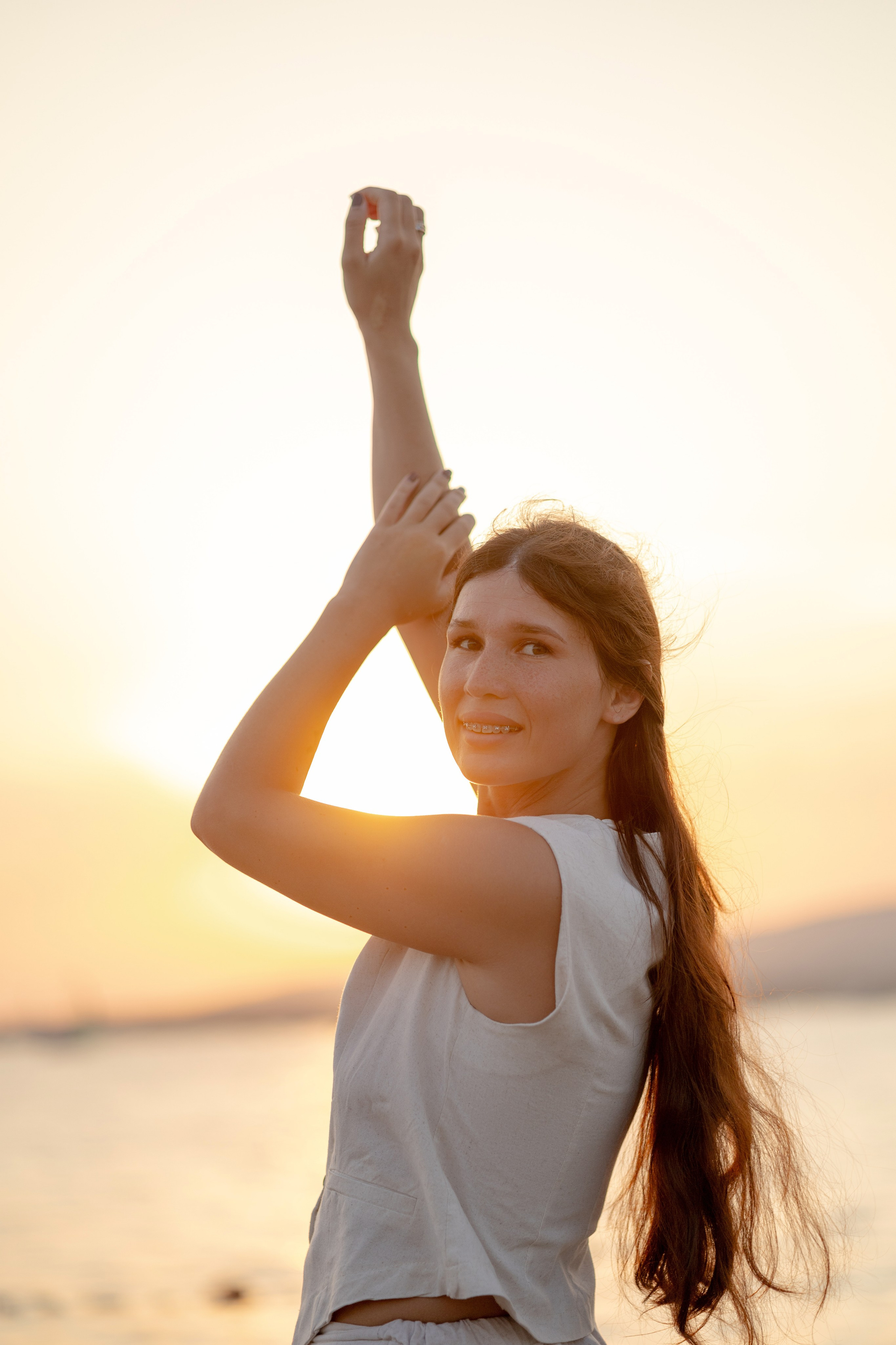 Закат на пляже Метрополь. Семейный и портретный фотограф в Геленджике Любовь Бодрова