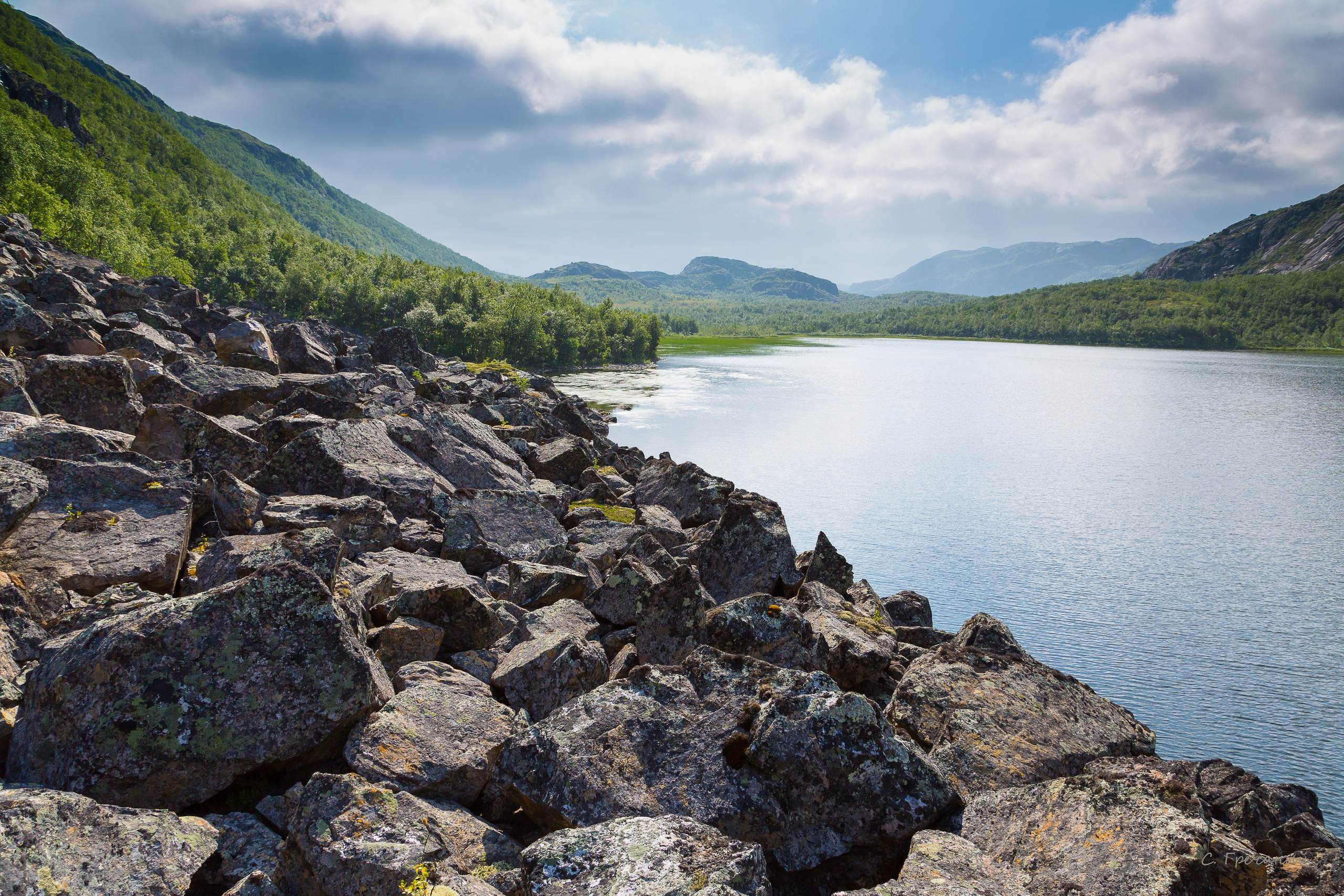 Фиорд Долгая щель. Пейзажи Крайнего Севера. Баренцево море, Рыбачий, Средний, Немецкий