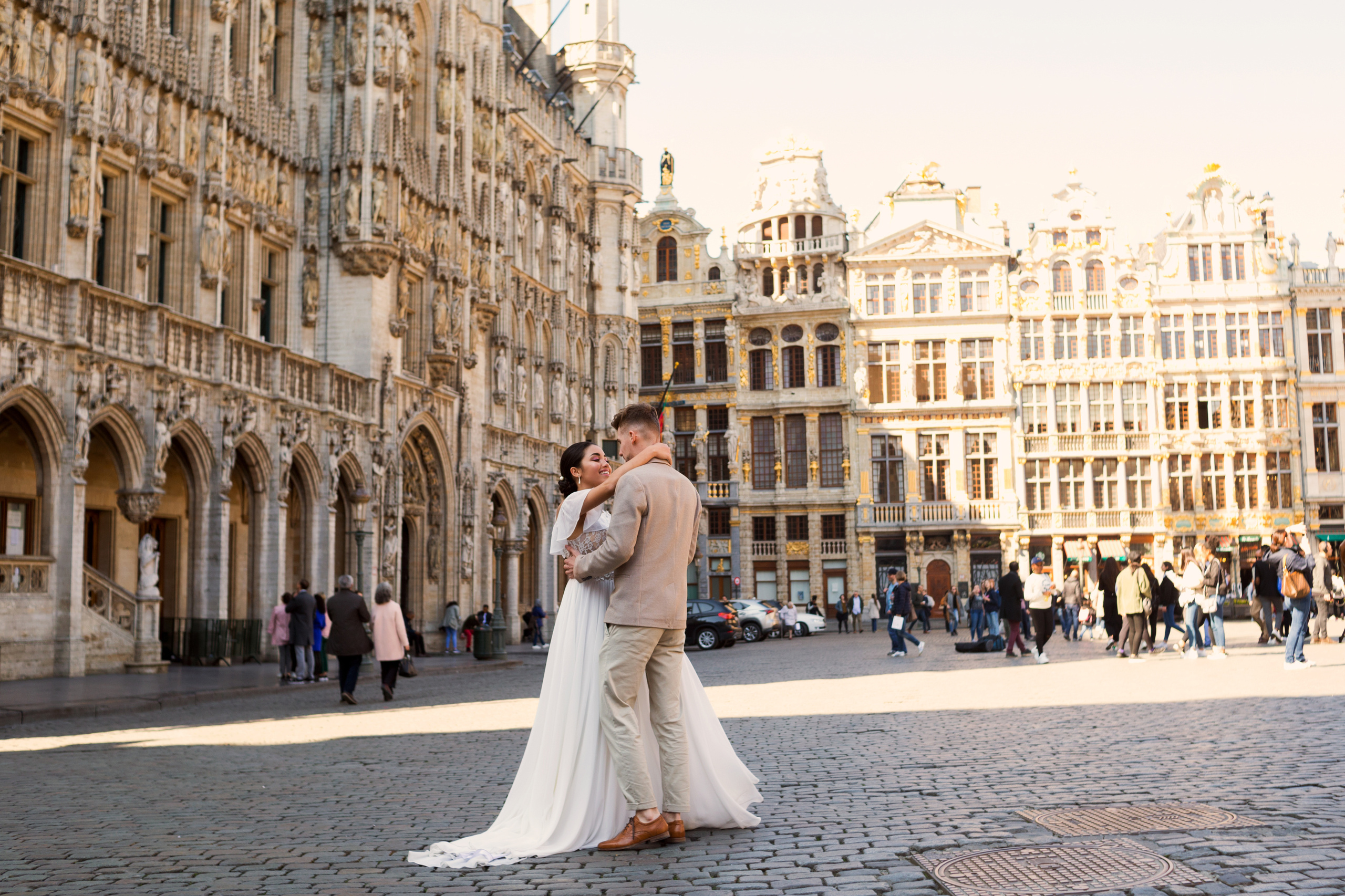 Свадебная фотосъемка для Корали и Эстабана в Брюсселе, Бельгия. Свадебный и семейный фотограф в Москве Евгения Лисина