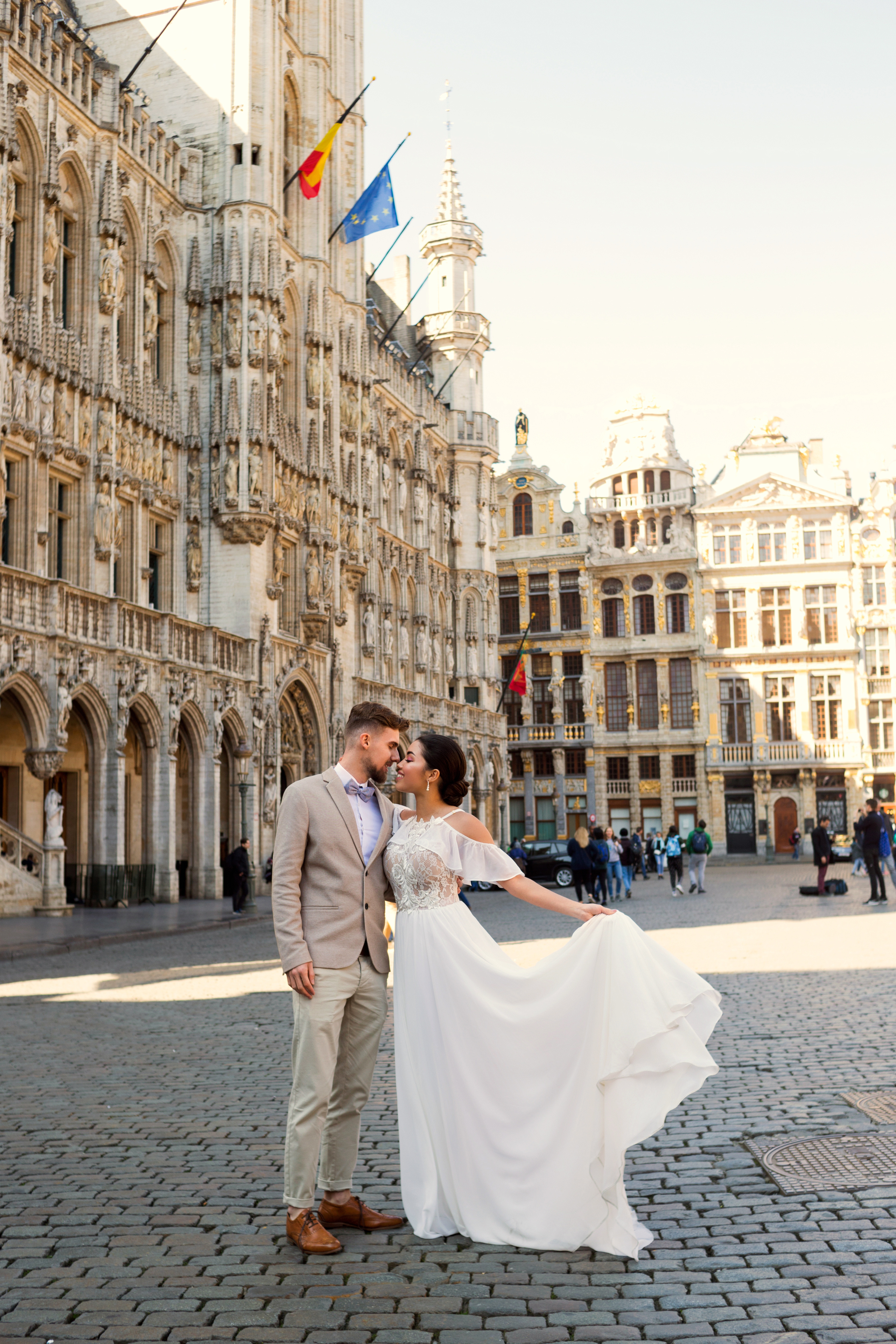 Свадебная фотосъемка для Корали и Эстабана в Брюсселе, Бельгия. Свадебный и семейный фотограф в Москве Евгения Лисина