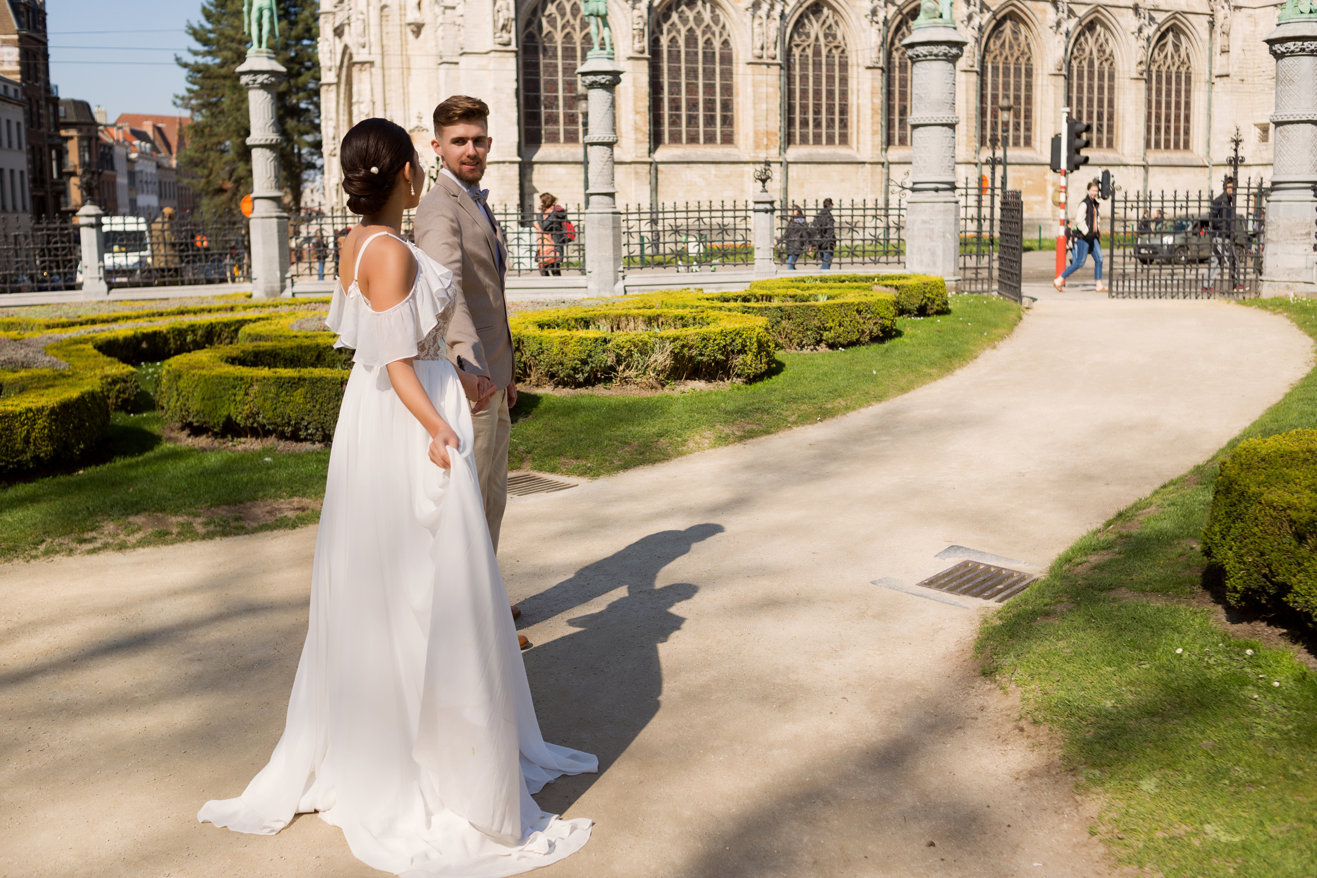 Свадебная фотосъемка для Корали и Эстабана в Брюсселе, Бельгия. Свадебный и семейный фотограф в Москве Евгения Лисина