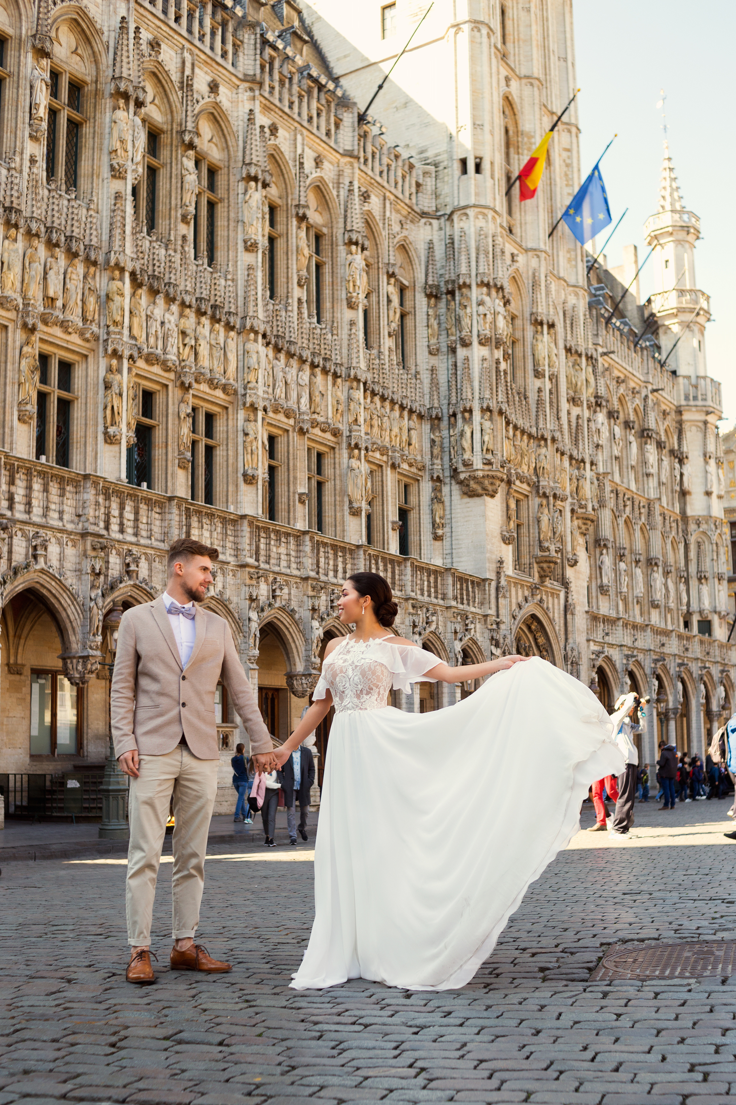Свадебная фотосъемка для Корали и Эстабана в Брюсселе, Бельгия. Свадебный и семейный фотограф в Москве Евгения Лисина