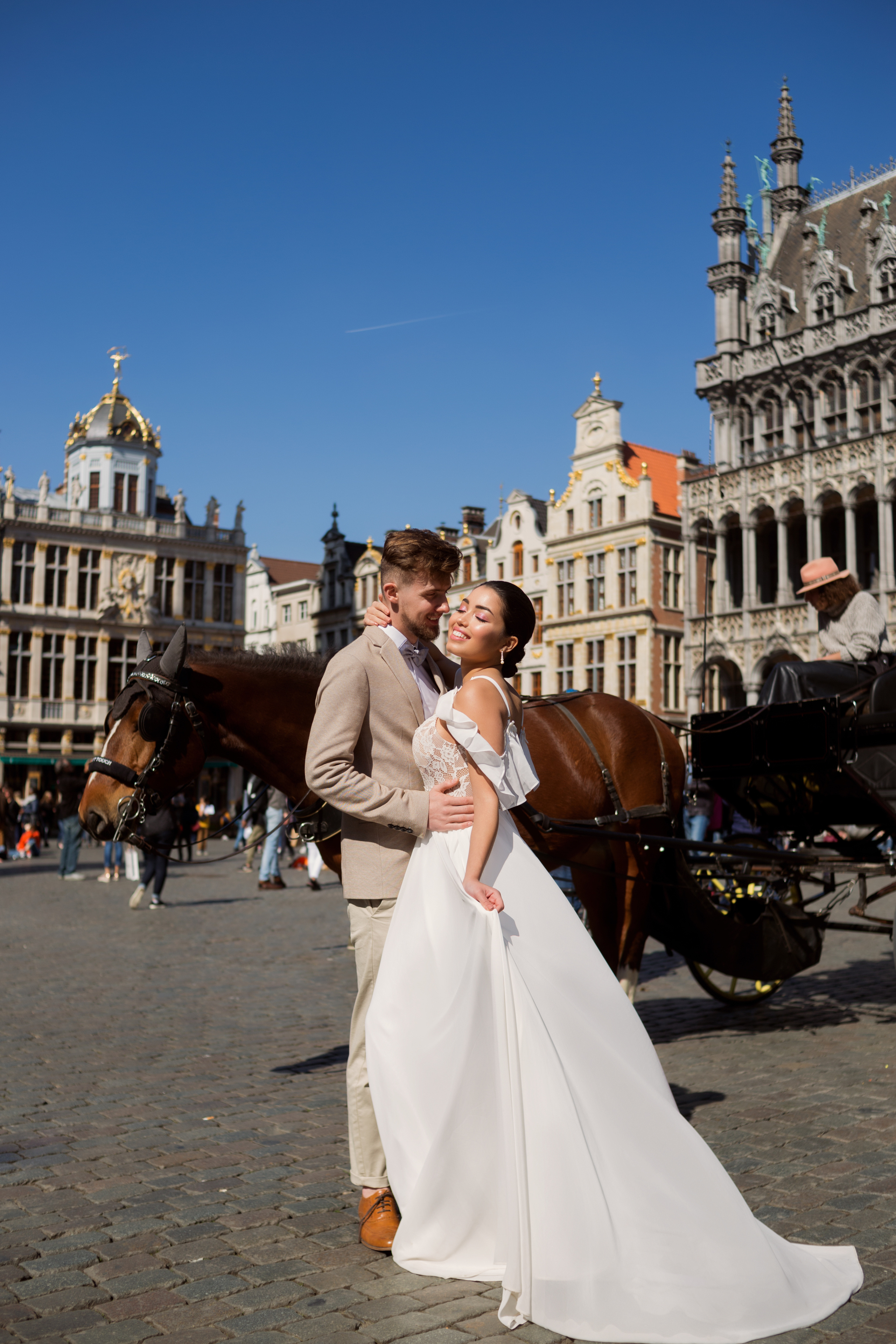 Свадебная фотосъемка для Корали и Эстабана в Брюсселе, Бельгия. Свадебный и семейный фотограф в Москве Евгения Лисина