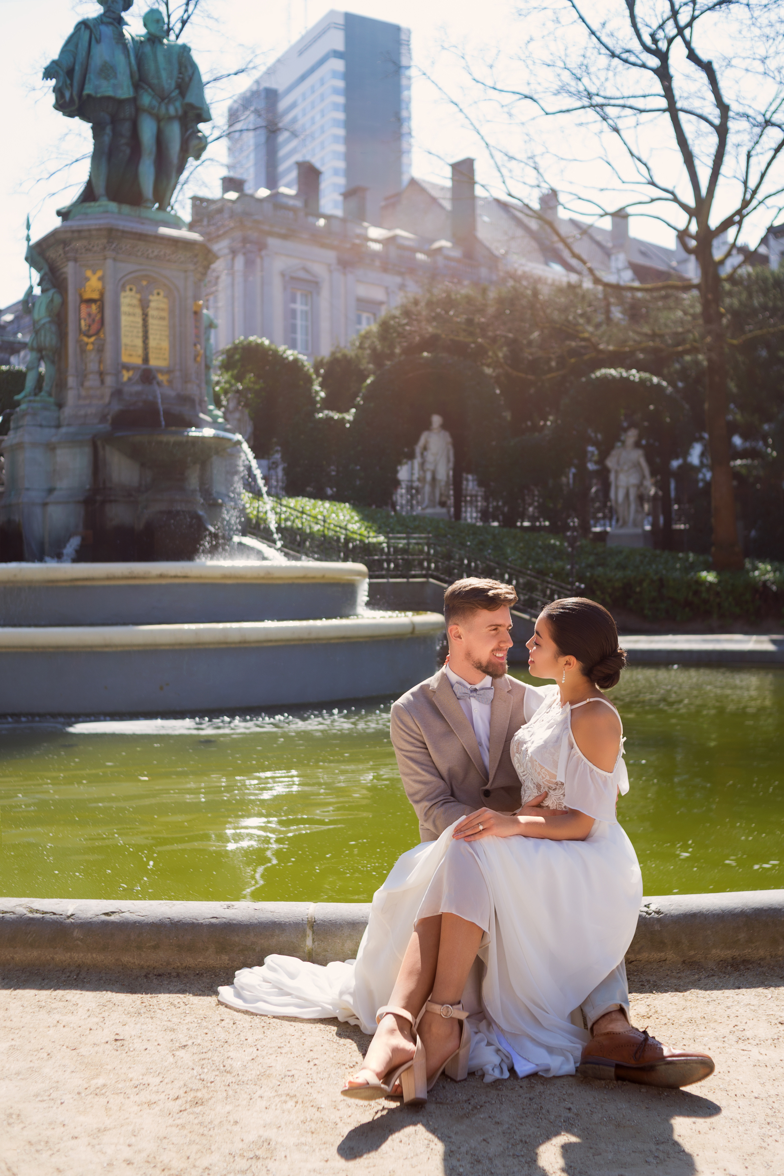 Свадебная фотосъемка для Корали и Эстабана в Брюсселе, Бельгия. Свадебный и семейный фотограф в Москве Евгения Лисина