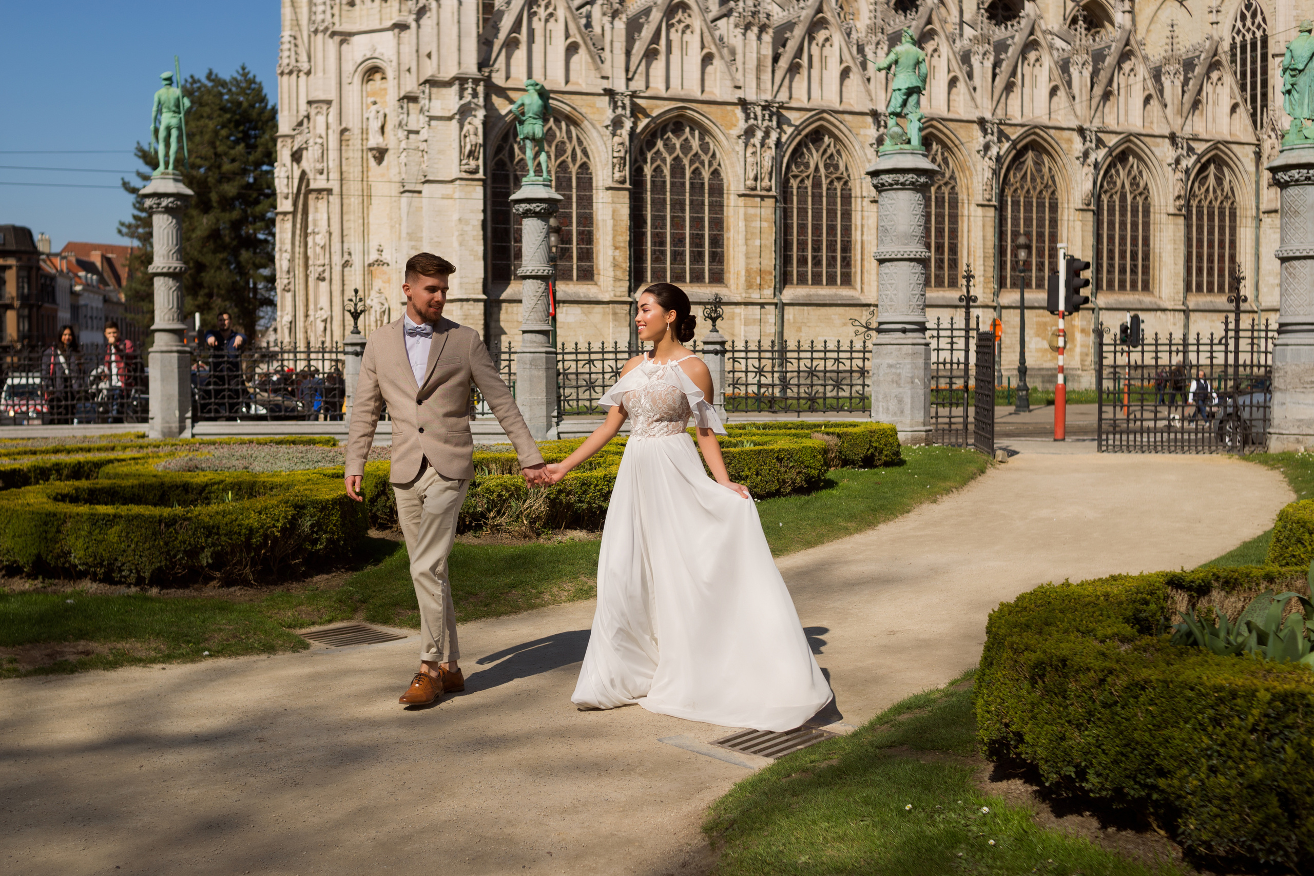 Свадебная фотосъемка для Корали и Эстабана в Брюсселе, Бельгия. Свадебный и семейный фотограф в Москве Евгения Лисина