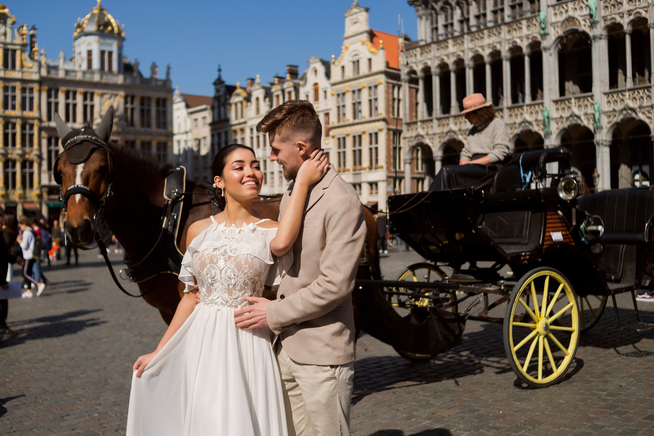 Свадебная фотосъемка для Корали и Эстабана в Брюсселе, Бельгия. Свадебный и семейный фотограф в Москве Евгения Лисина