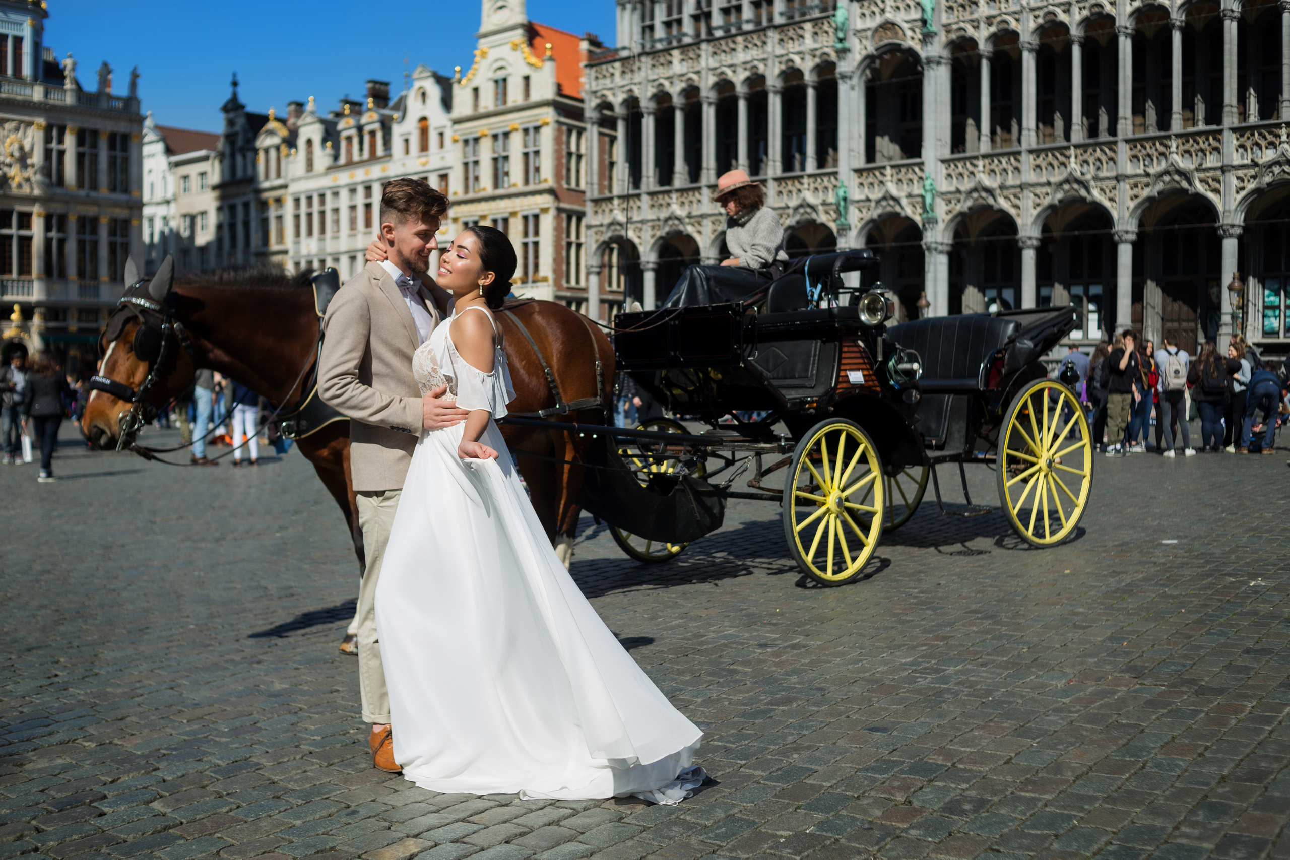 Свадебная фотосъемка для Корали и Эстабана в Брюсселе, Бельгия. Свадебный и семейный фотограф в Москве Евгения Лисина