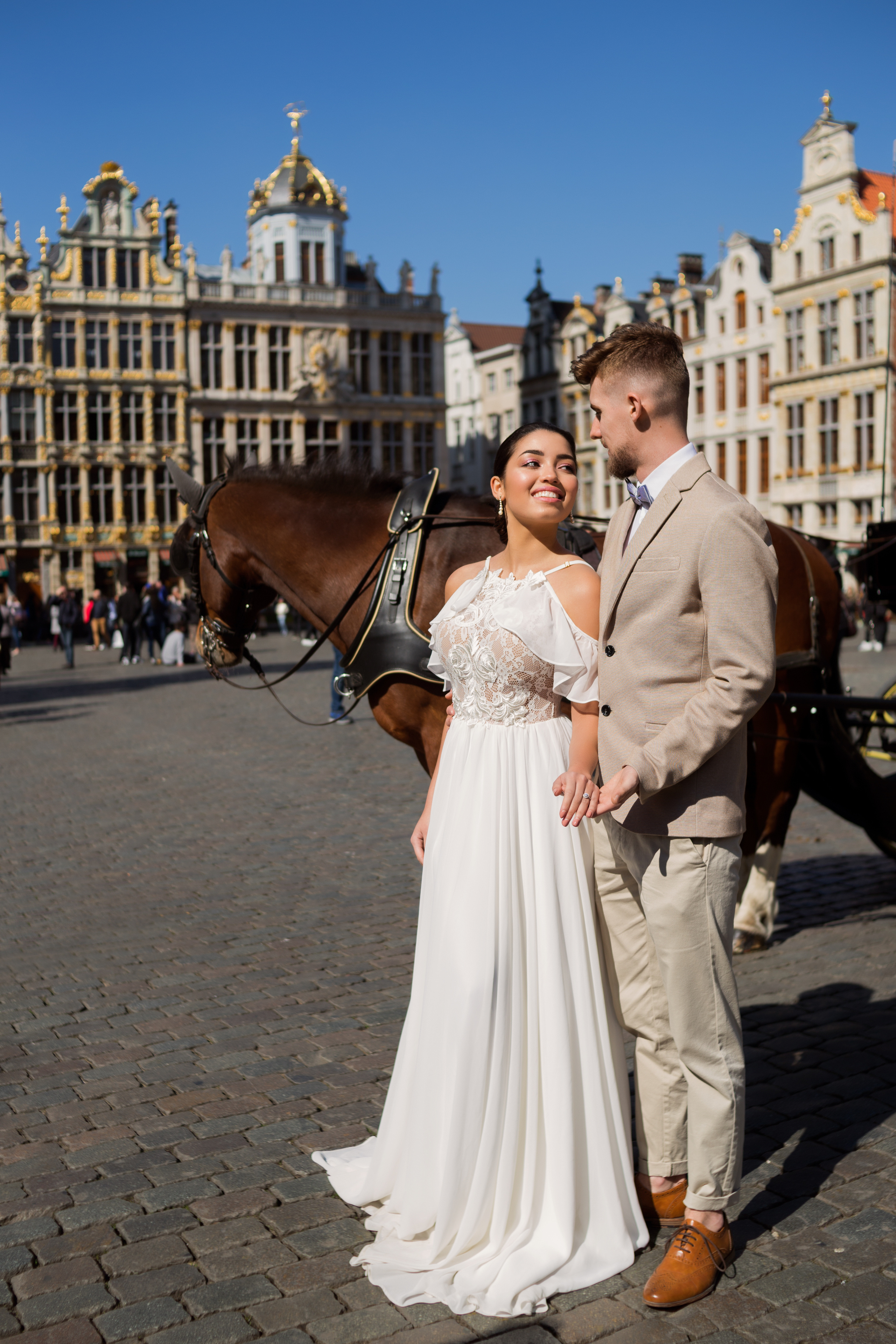 Свадебная фотосъемка для Корали и Эстабана в Брюсселе, Бельгия. Свадебный и семейный фотограф в Москве Евгения Лисина