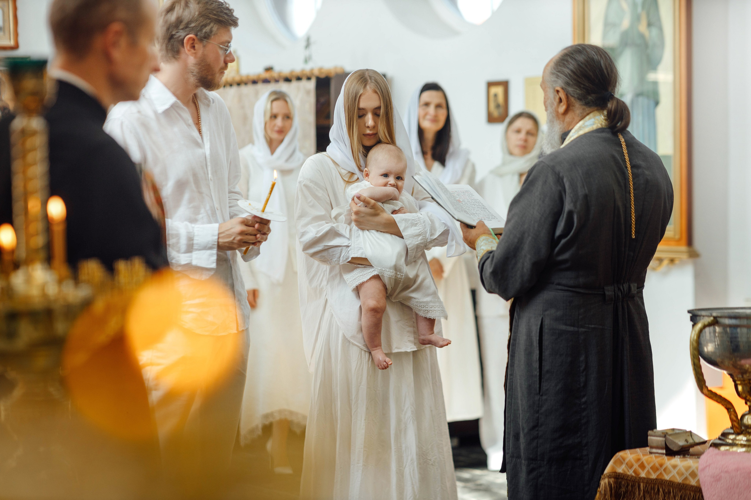 Крещение Мишель, гп. Ивенец, храм Ефросинии Полоцкой, август 2025