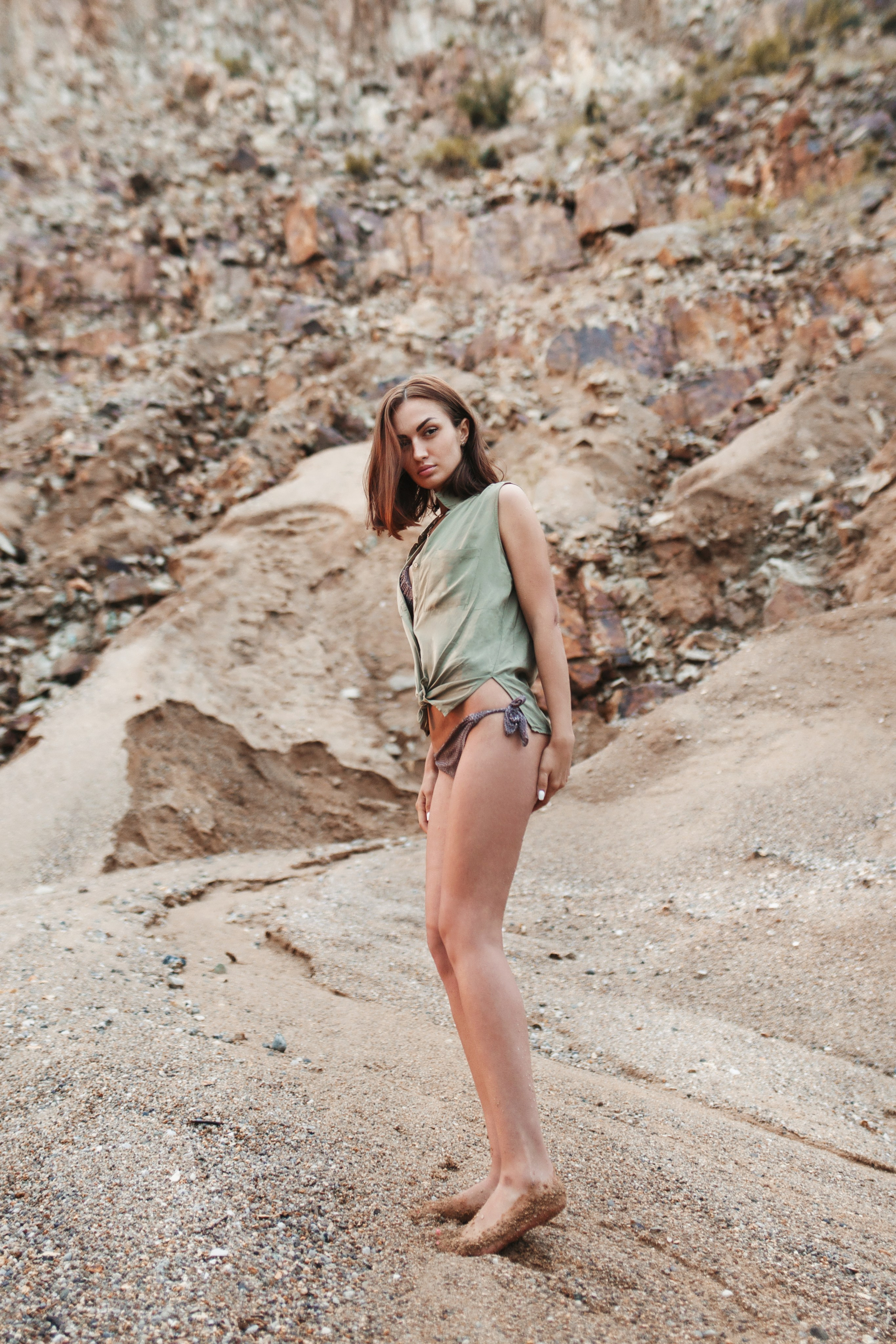 Яна. Песчаный карьер. Камни.Закат. Фотограф в Новосибирске Ася Зверева