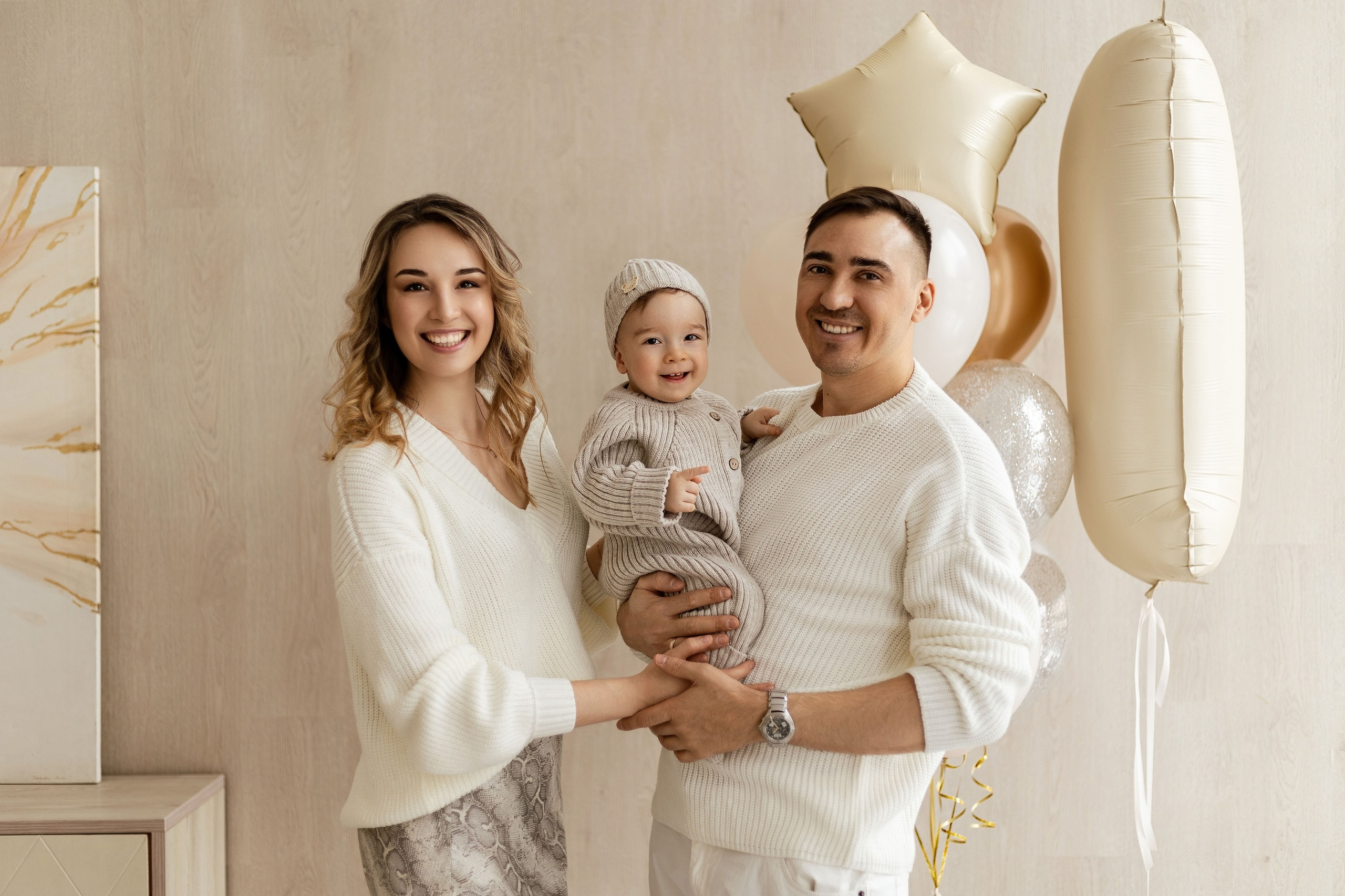 Семейные фото на годиках. Фотограф новорожденных Серпухов, Протвино, Москва I Марина Бурмистрова