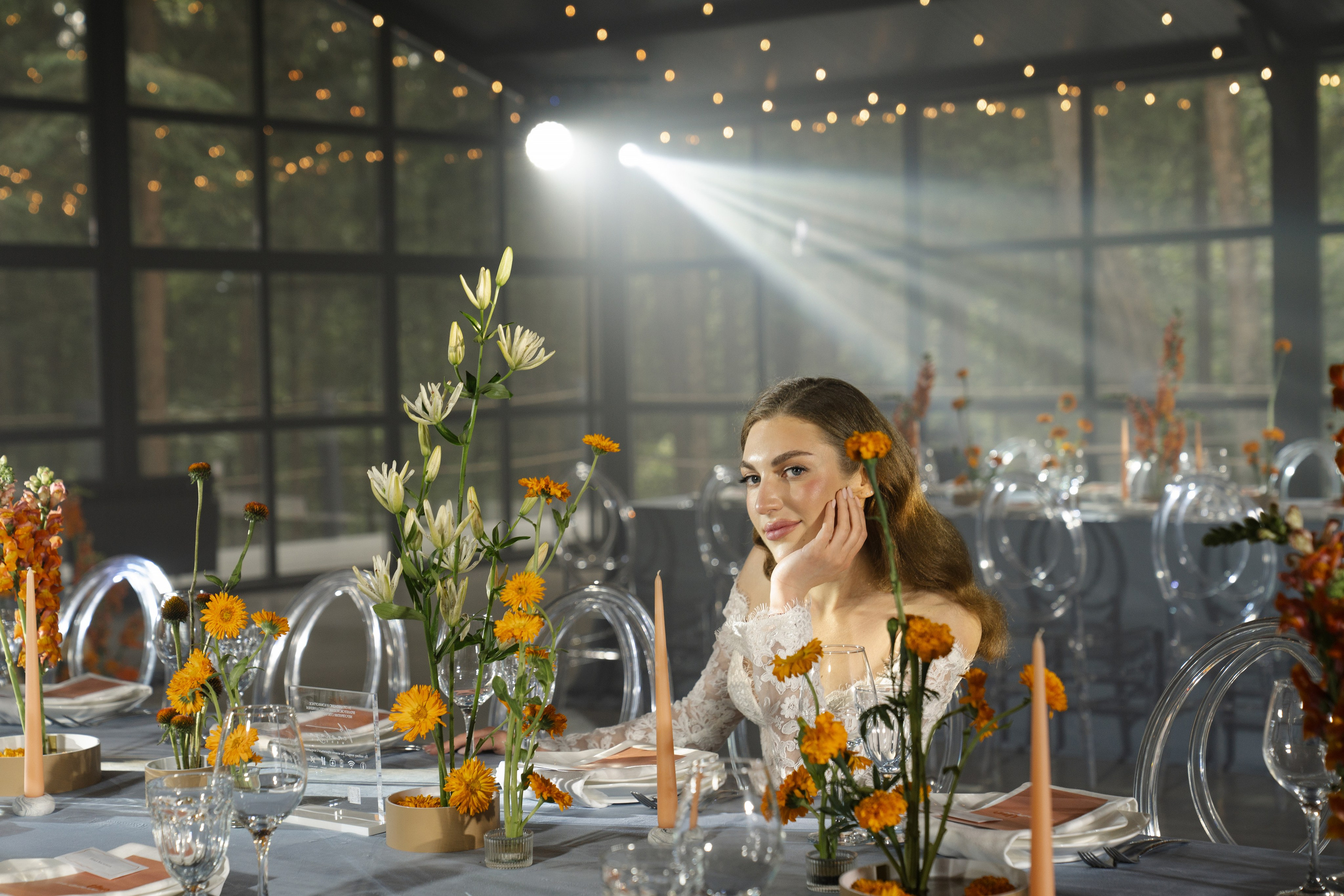 Оранжево-голубое слияние. VENSKAYA WEDDING & EVENT PLANNER