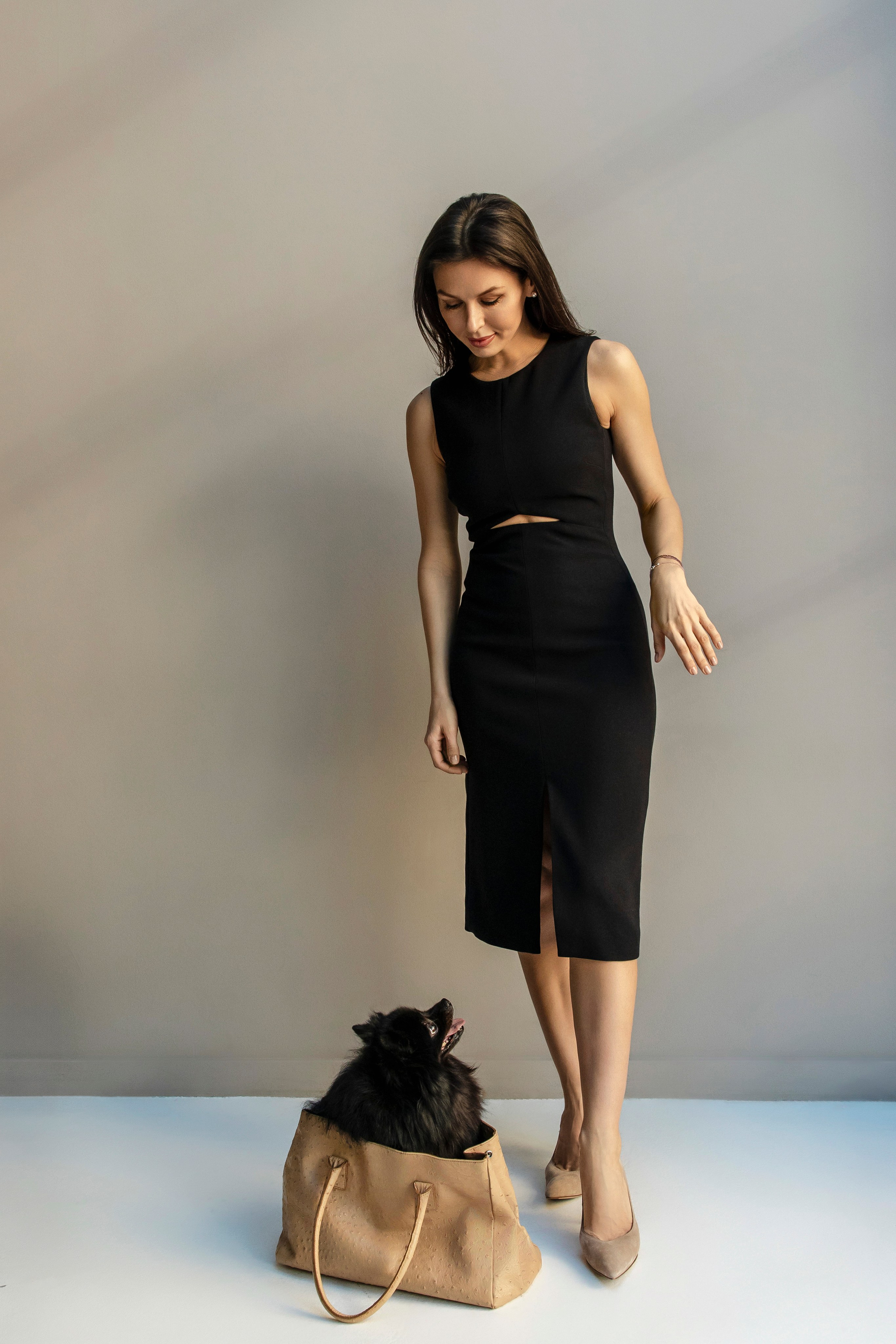 Съемка в студии с собакой. Анастасия Белаш