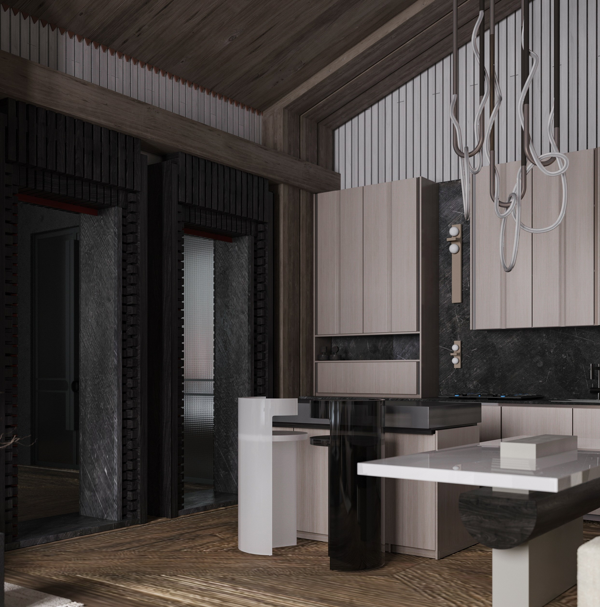 Деревянный дом в Русском стиле. Дизайнер интерьеров Куклина Ксения