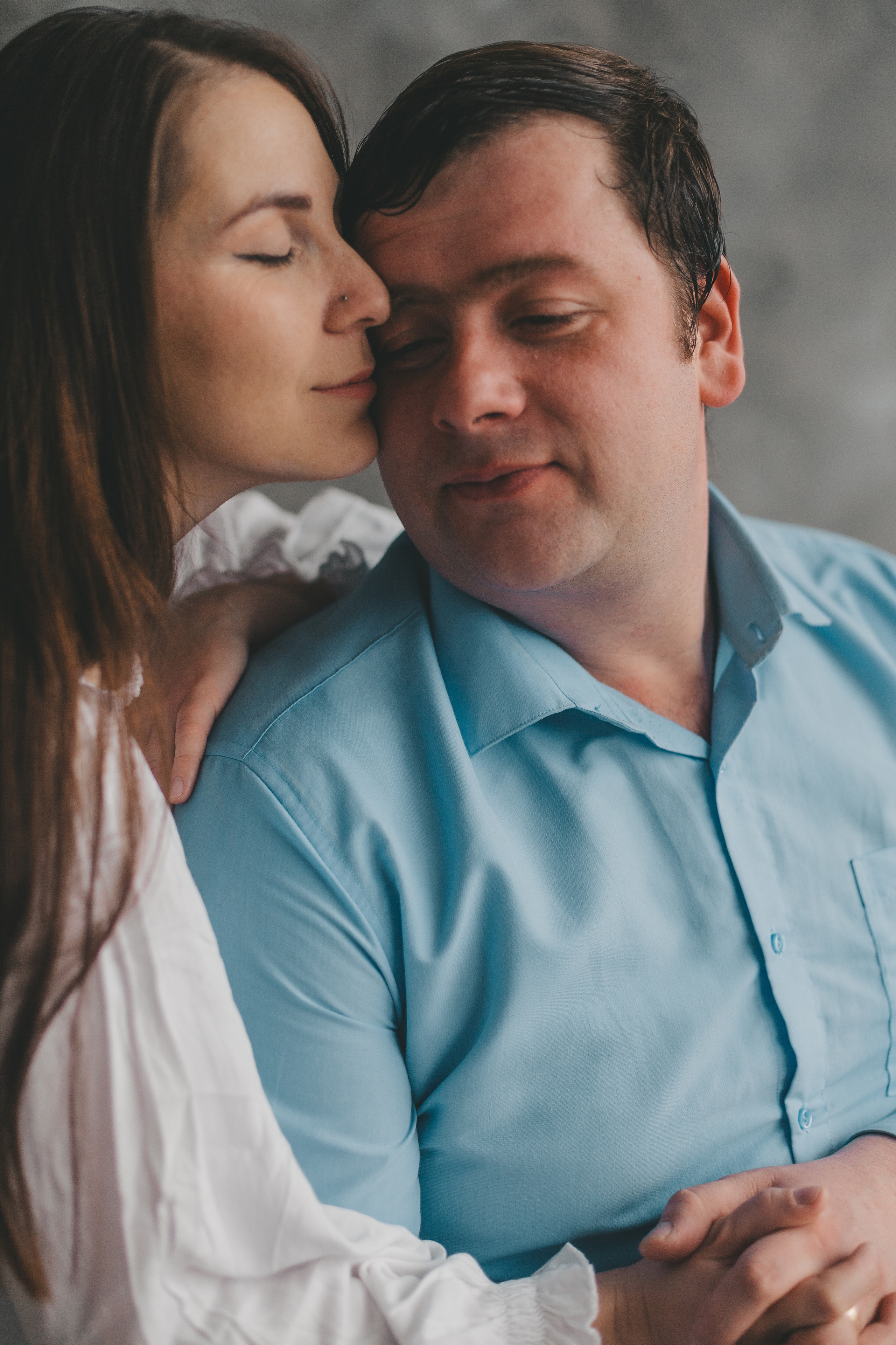 Большая семья в фотостудии. Фотограф Андреева Юлия. Москва