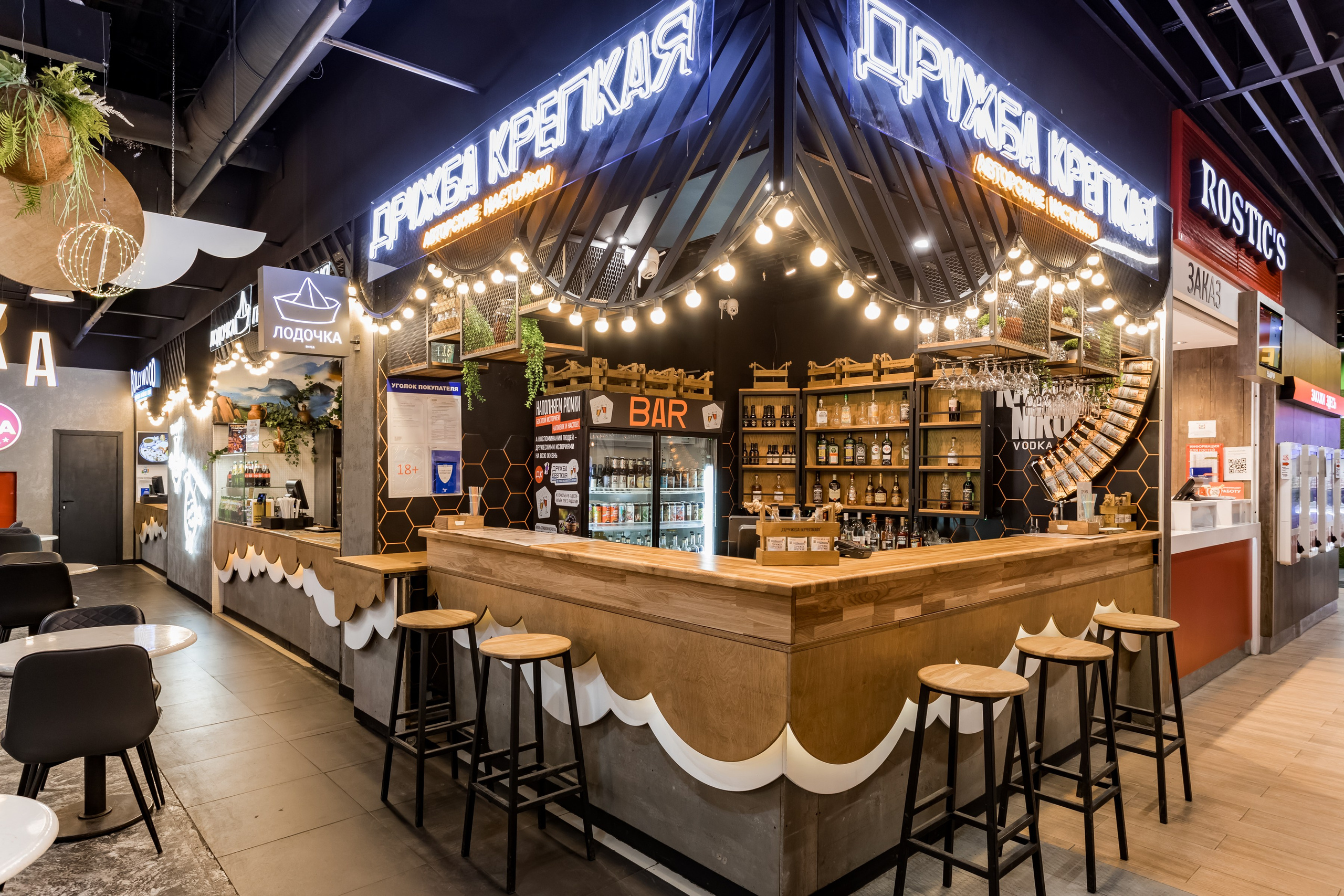Фотосъемка для бара Дружба крепкая в ТЦ Нора. Интерьеры, Контент, Портреты | Фотограф в Москве Дани Терно