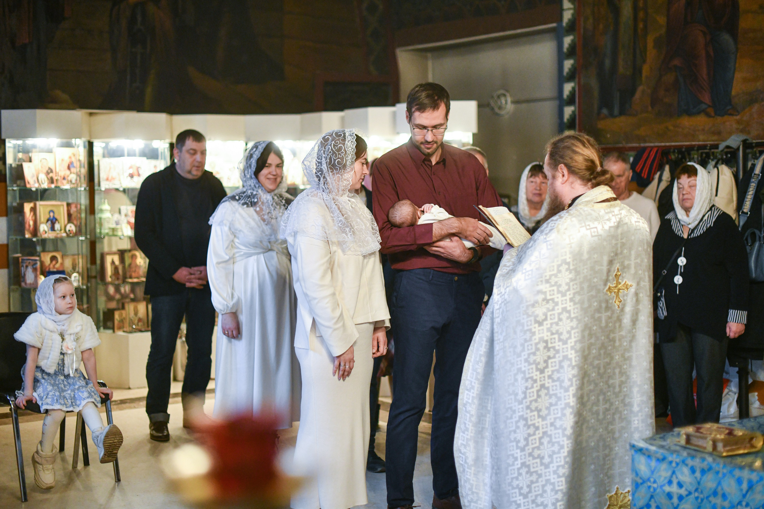 Крещение Серафимы. Церковь Петра и Павла на Яузе. Фотограф Крещения и Венчания в Москве и МО