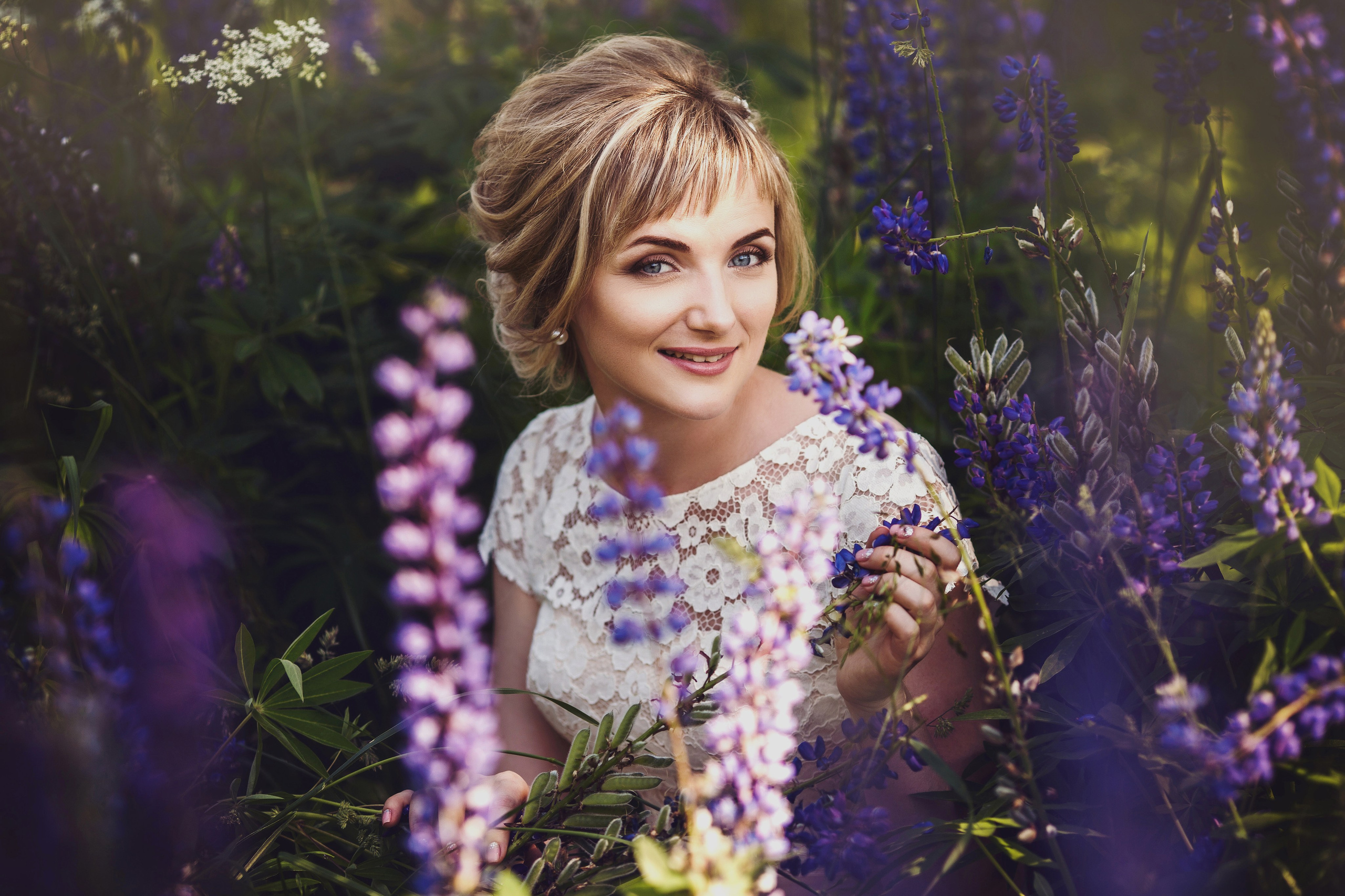 Макияж и прическа для невесты