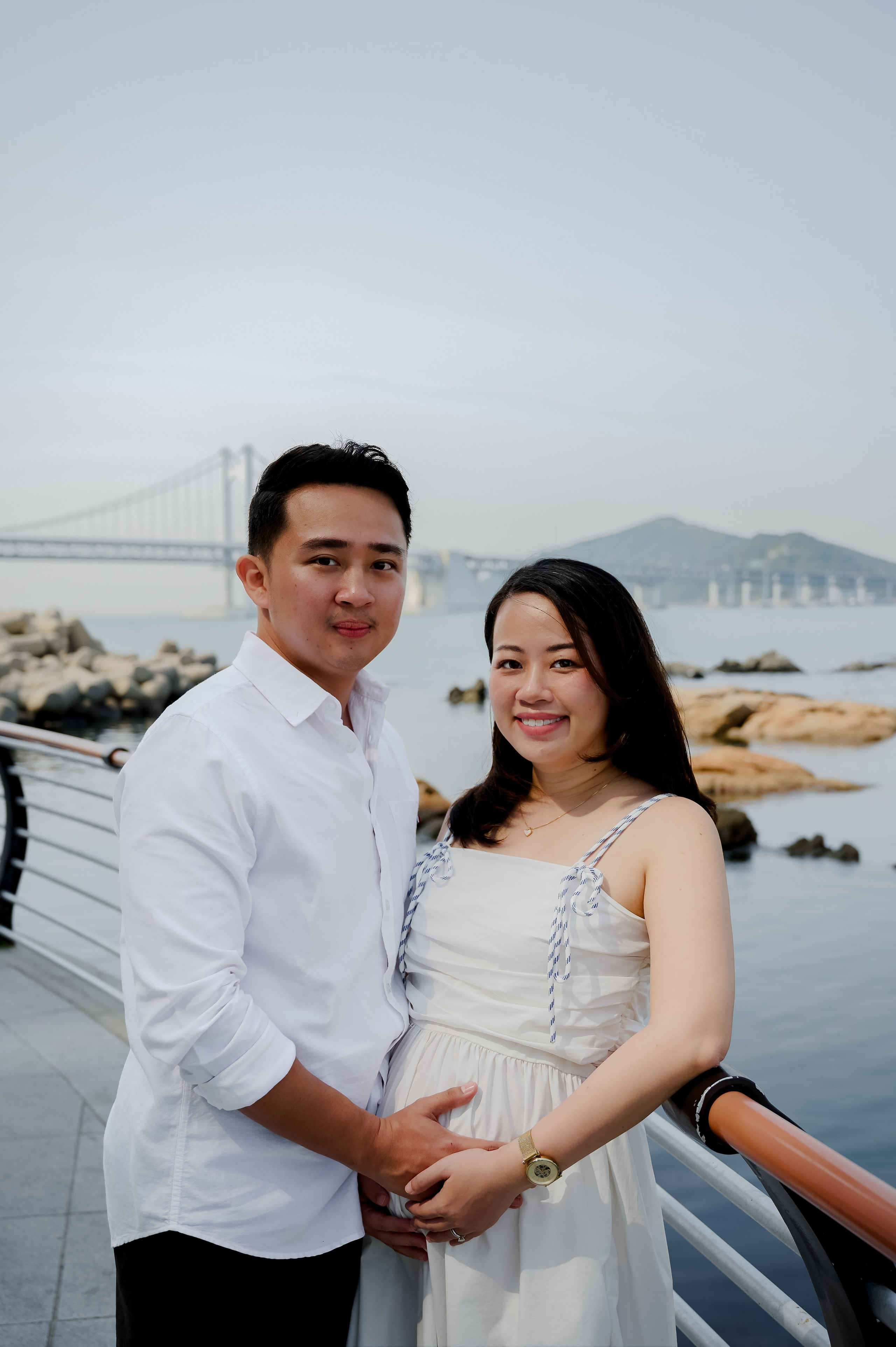 Maternity photoshoot at Gwangalli in Busan. Busan photographer | Фотограф Пусан