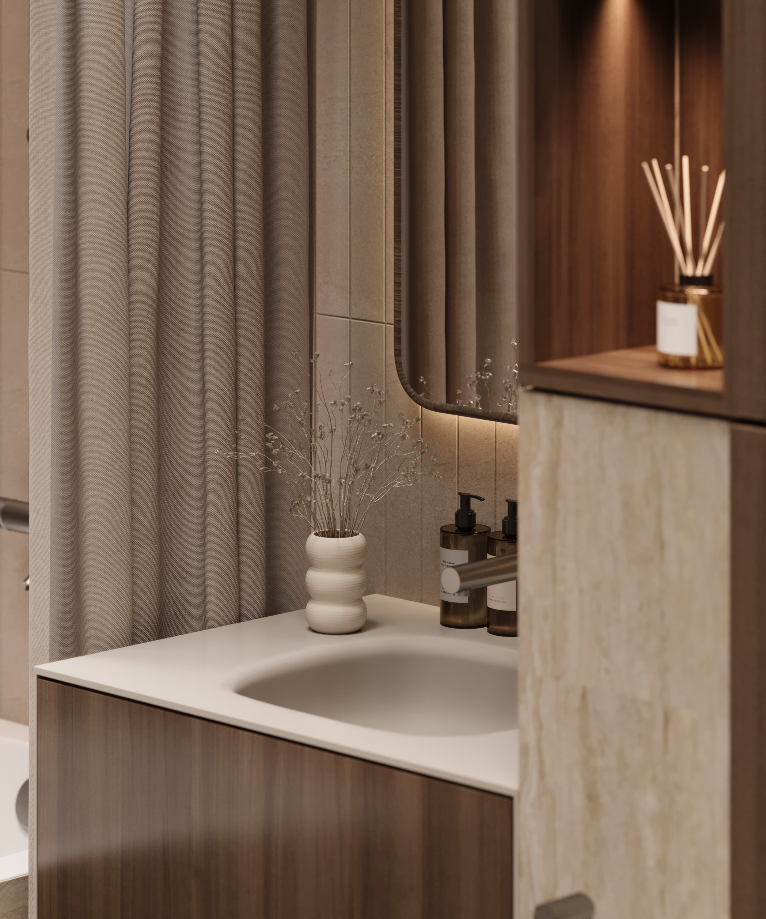 Bath «Reflet d'Opale». Портфолио 3D визуализатора