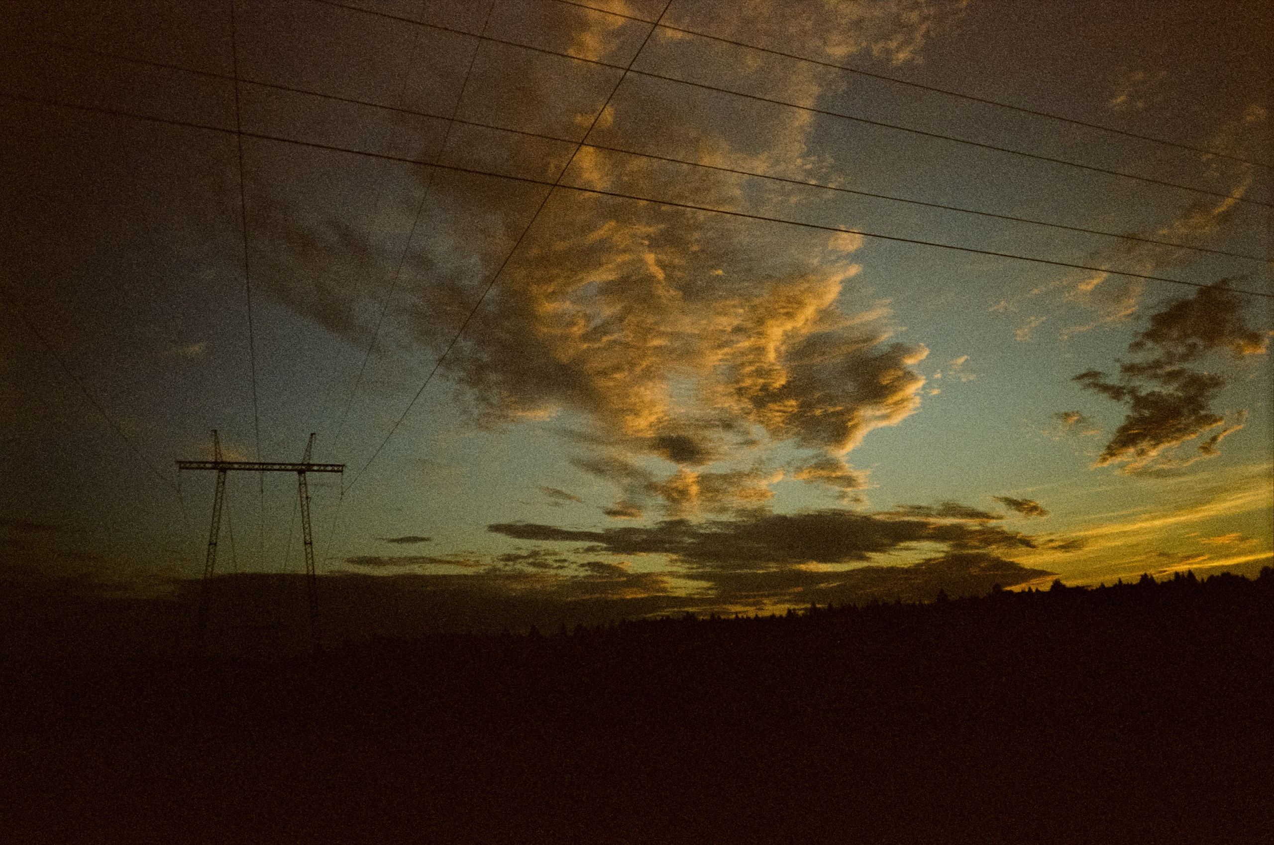 Ricoh MF-1 / Fujifilm X-tra 400 (просрочка) / Закат в Котово