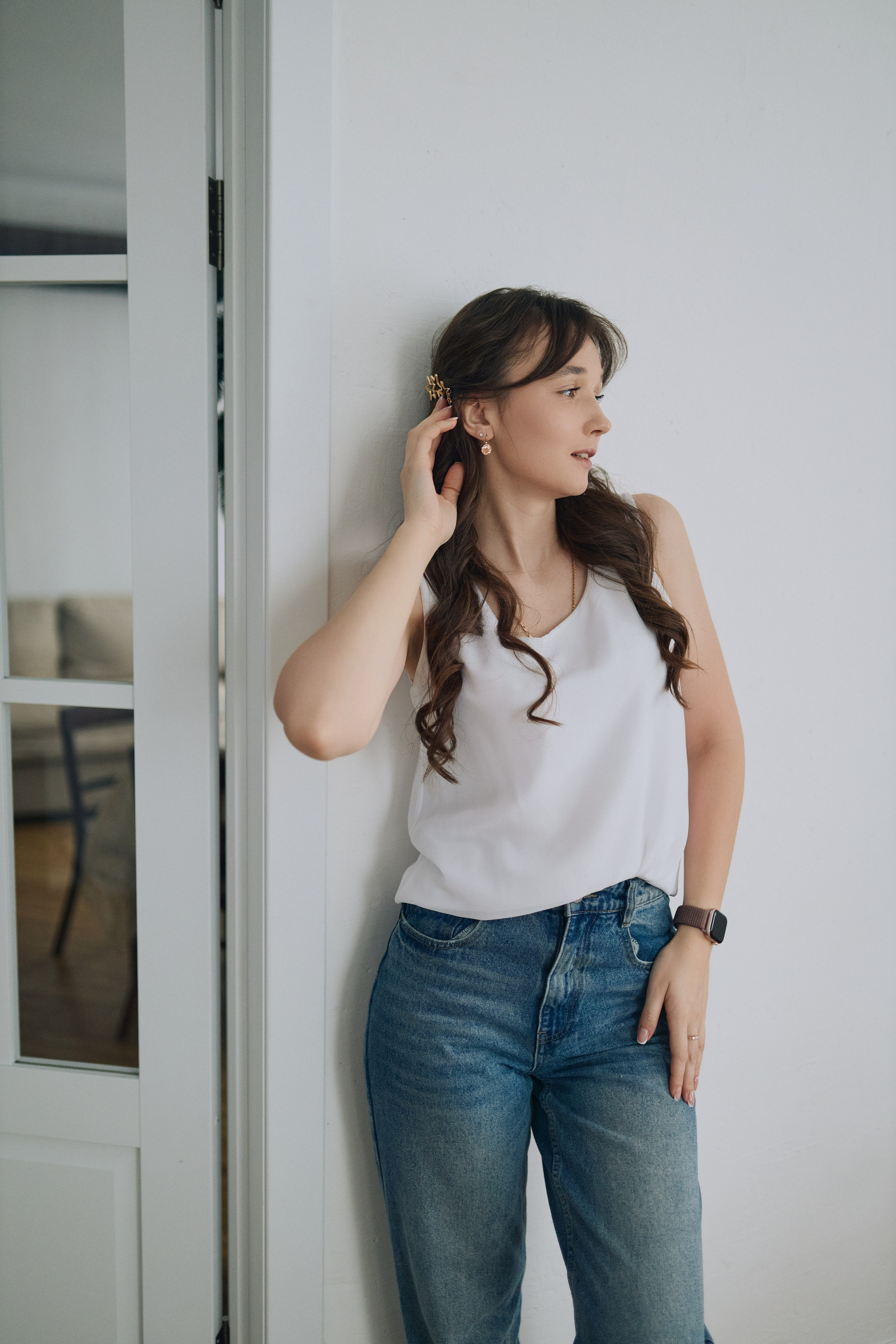 Студийная фотосессия мамы и дочки. Алина Каравайцева. Фотограф в городе Барнаул