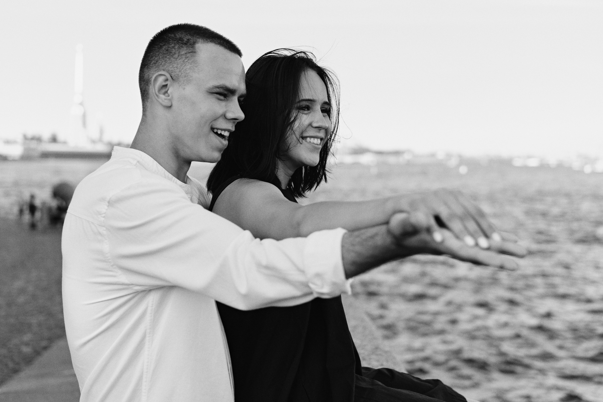 Парная фотосессия на набережной в СПб