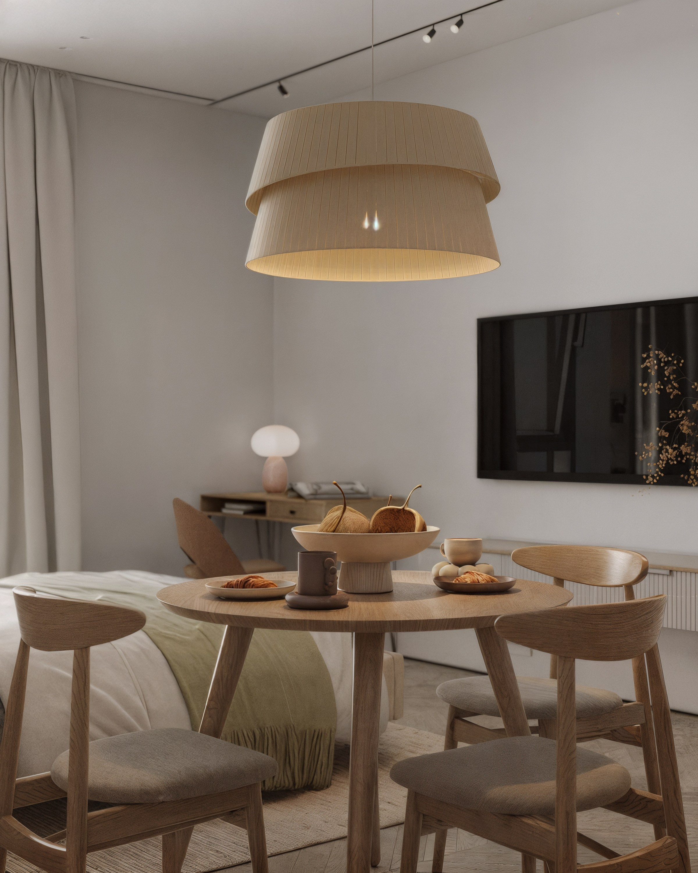 Апартаменты в Нижнем Новгороде, 2024. 3D визуализация интерьера и архитектурной среды