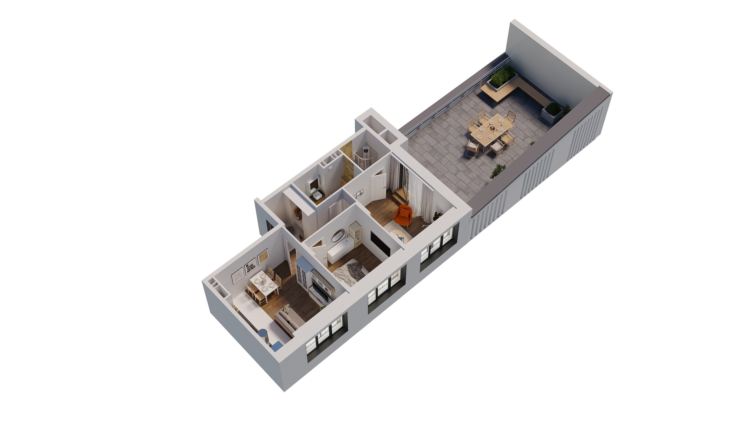 3D планировки. 3D визуализация интерьера и архитектурной среды