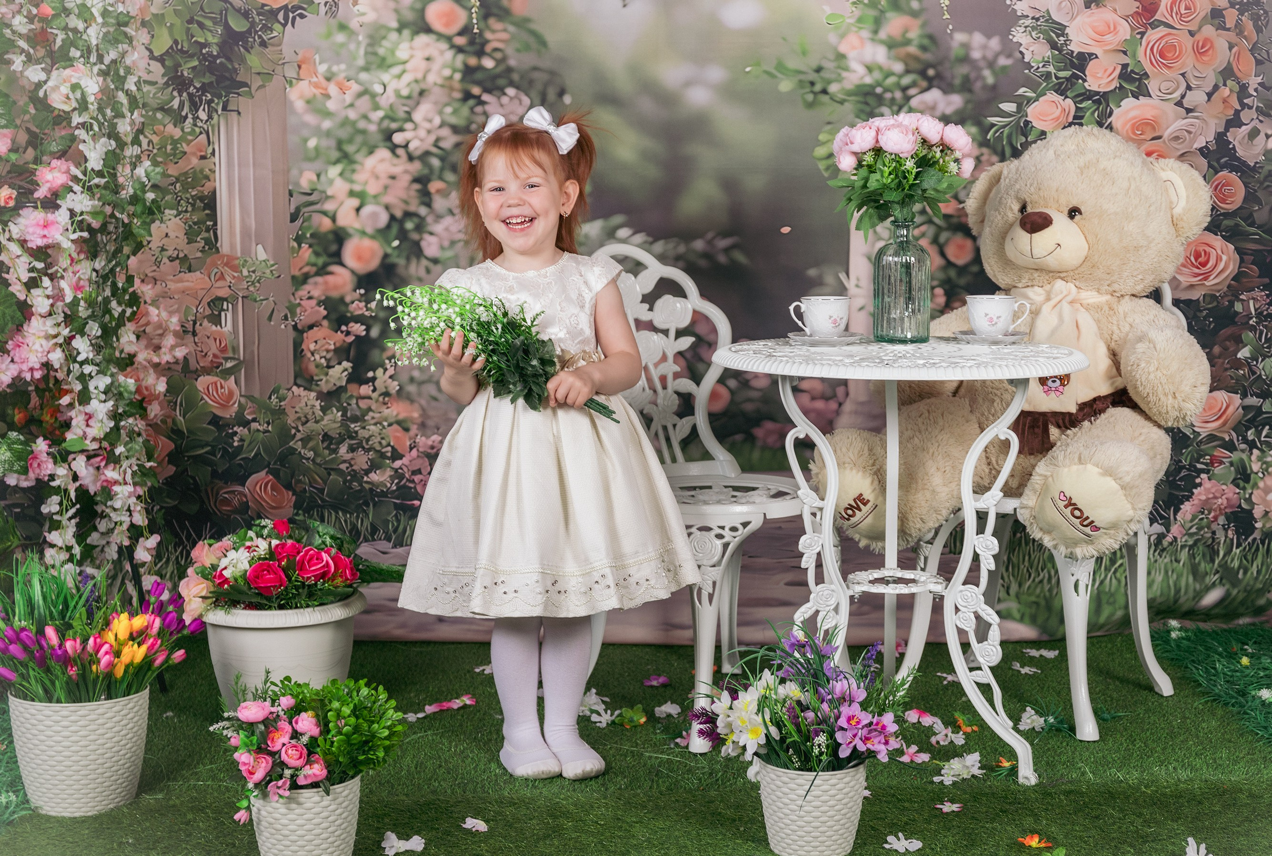 Весенняя фотосессия в ретро стиле. Школьный-дошкольный фотограф в Уфе и Башкирии Вильданов Руслан