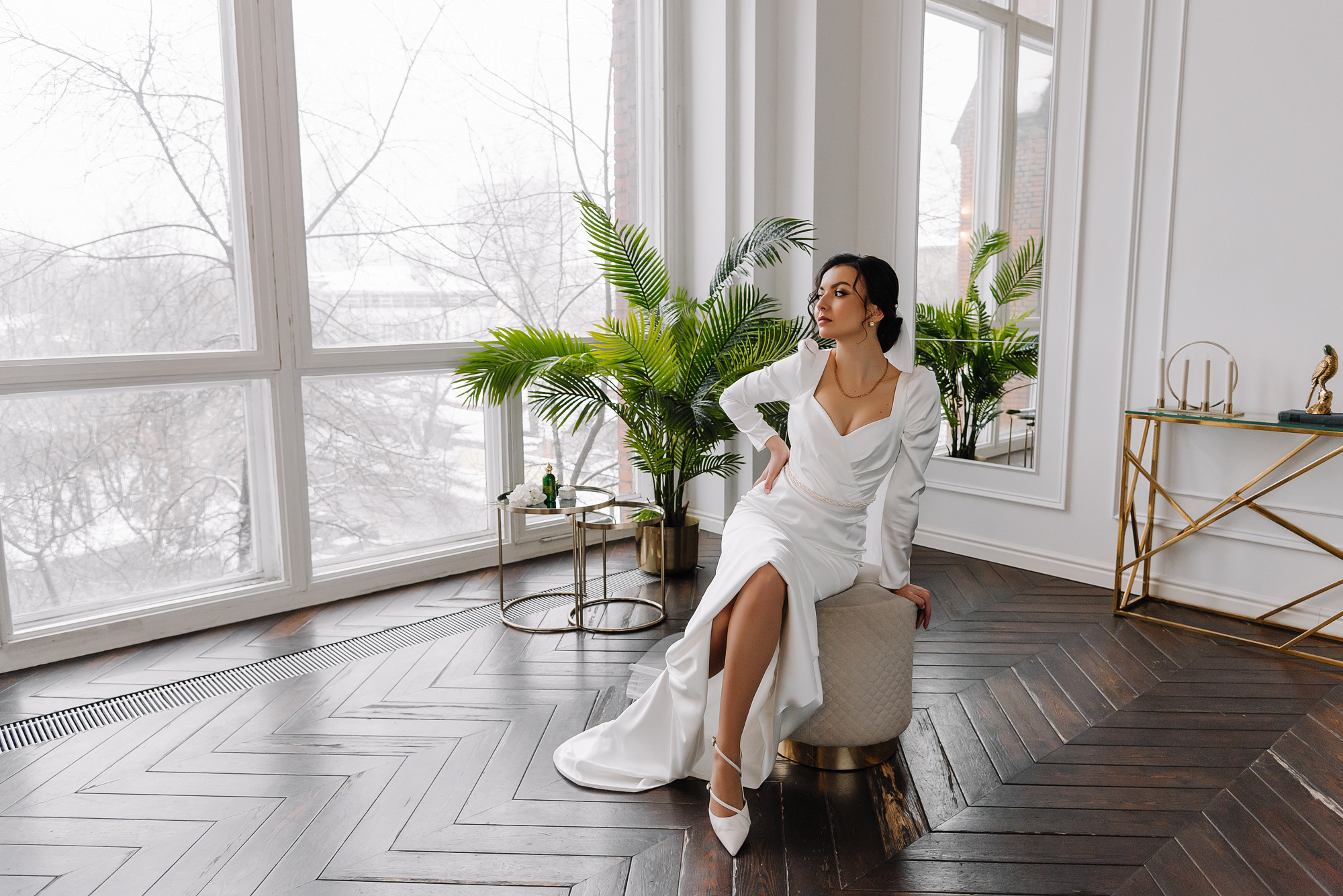 невеста в фотостудии