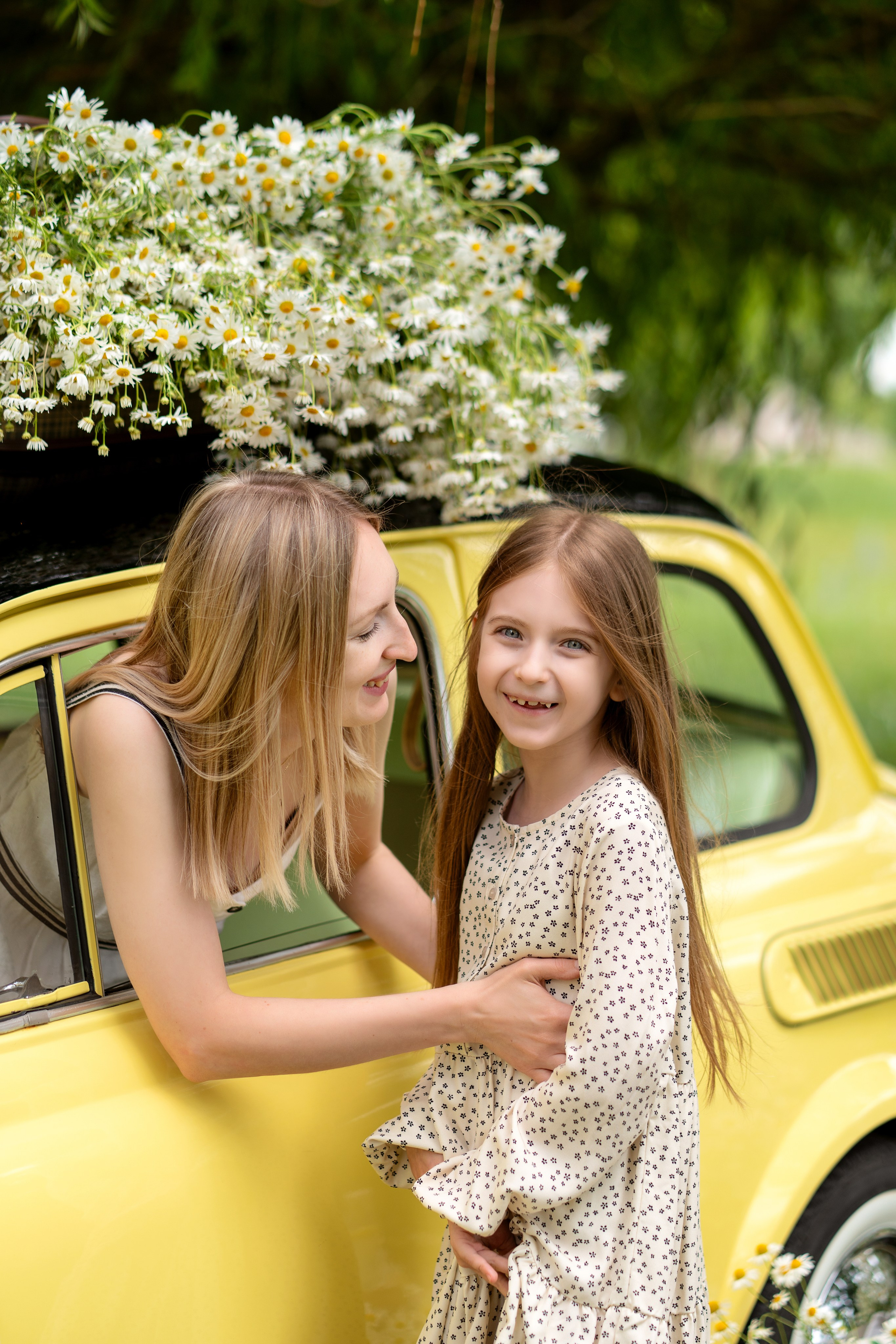 Фотодень Машина с ромашками. Семейный и свадебный фотограф Минск, Беларусь Анна Орловская