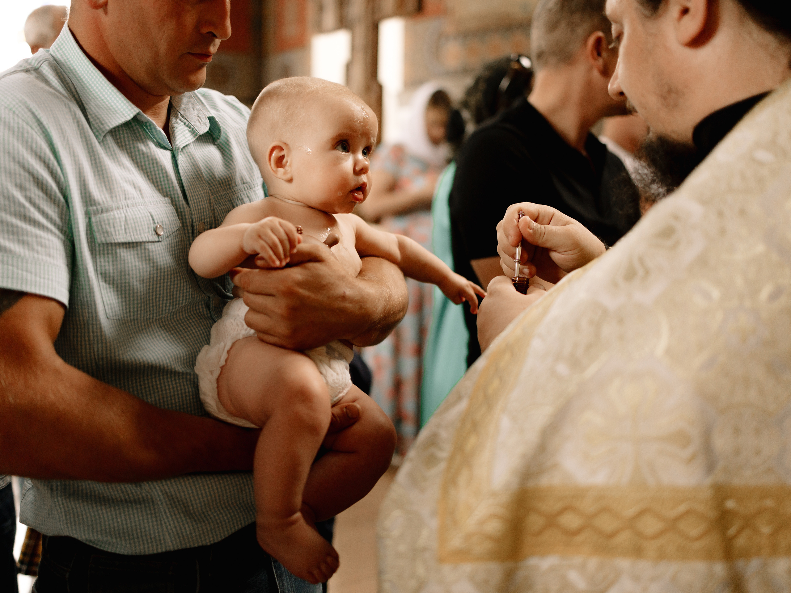 Таинство крещения Миланы. Семейный фотограф в Краснодаре Храмова Анна