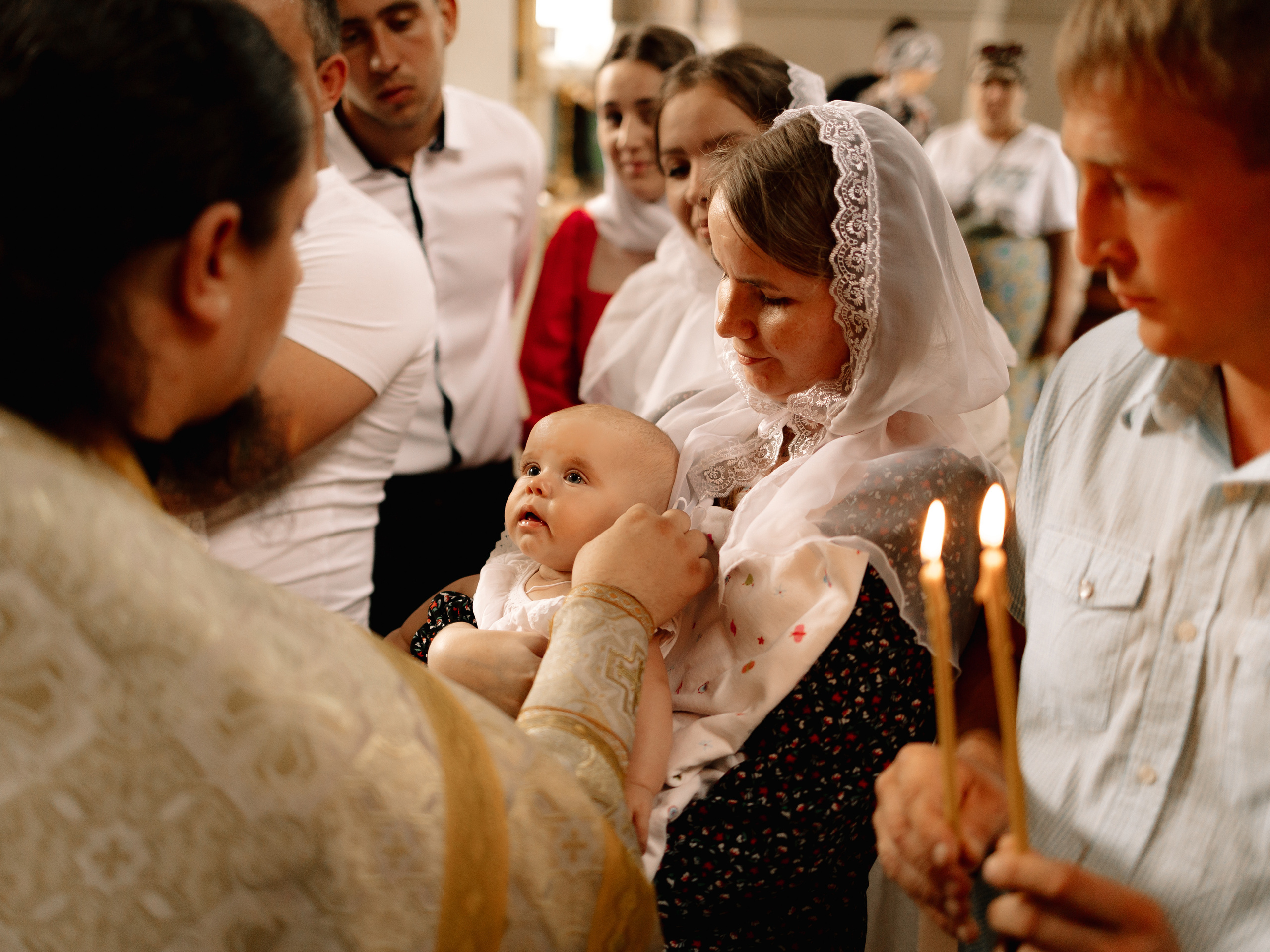 Таинство крещения Миланы. Семейный фотограф в Краснодаре Храмова Анна