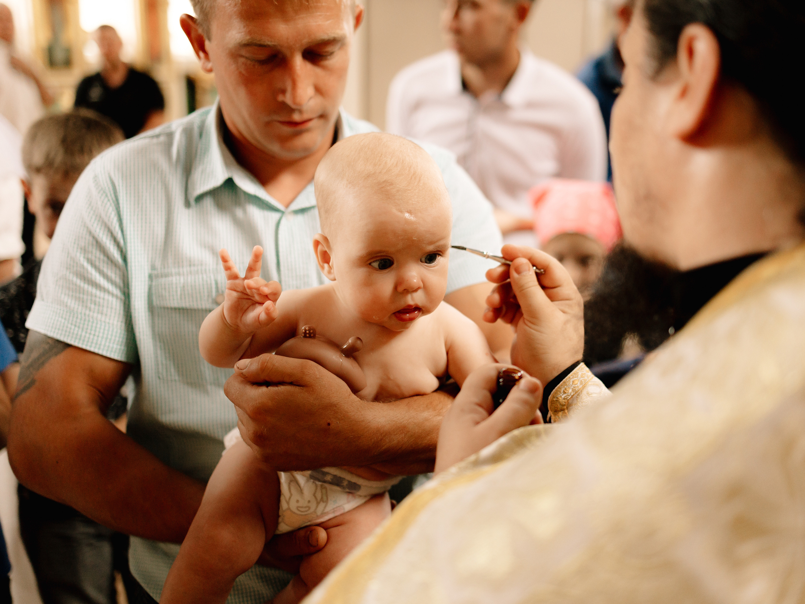 Таинство крещения Миланы. Семейный фотограф в Краснодаре Храмова Анна