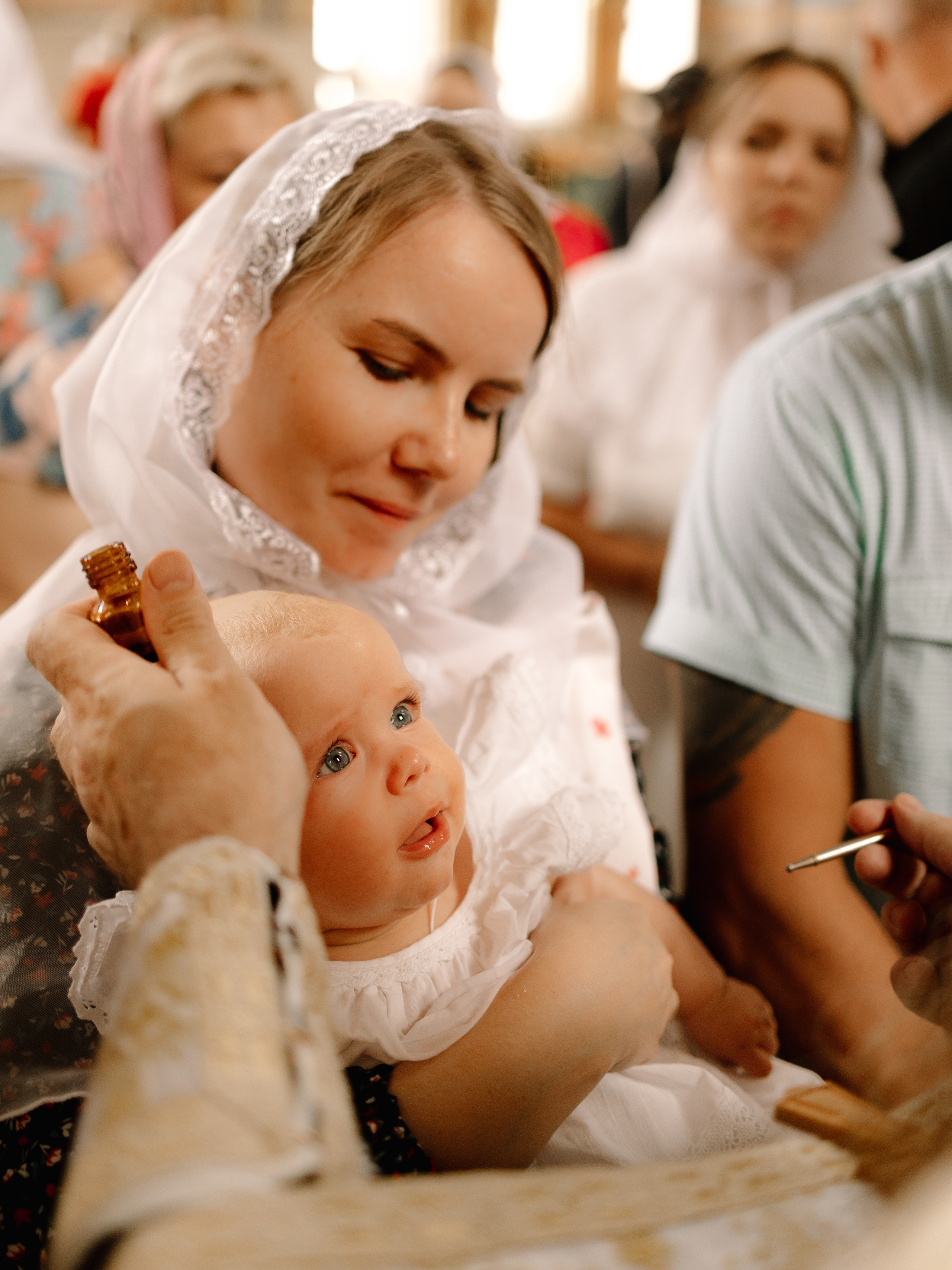 Таинство крещения Миланы. Семейный фотограф в Краснодаре Храмова Анна