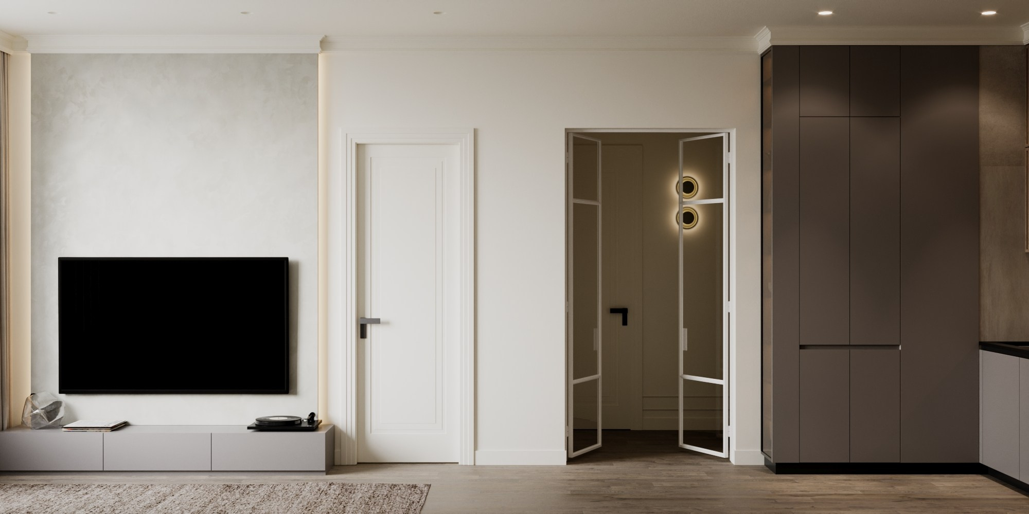 ЖК Событие кухня — гостиная. Визуализатор Векшина Елена