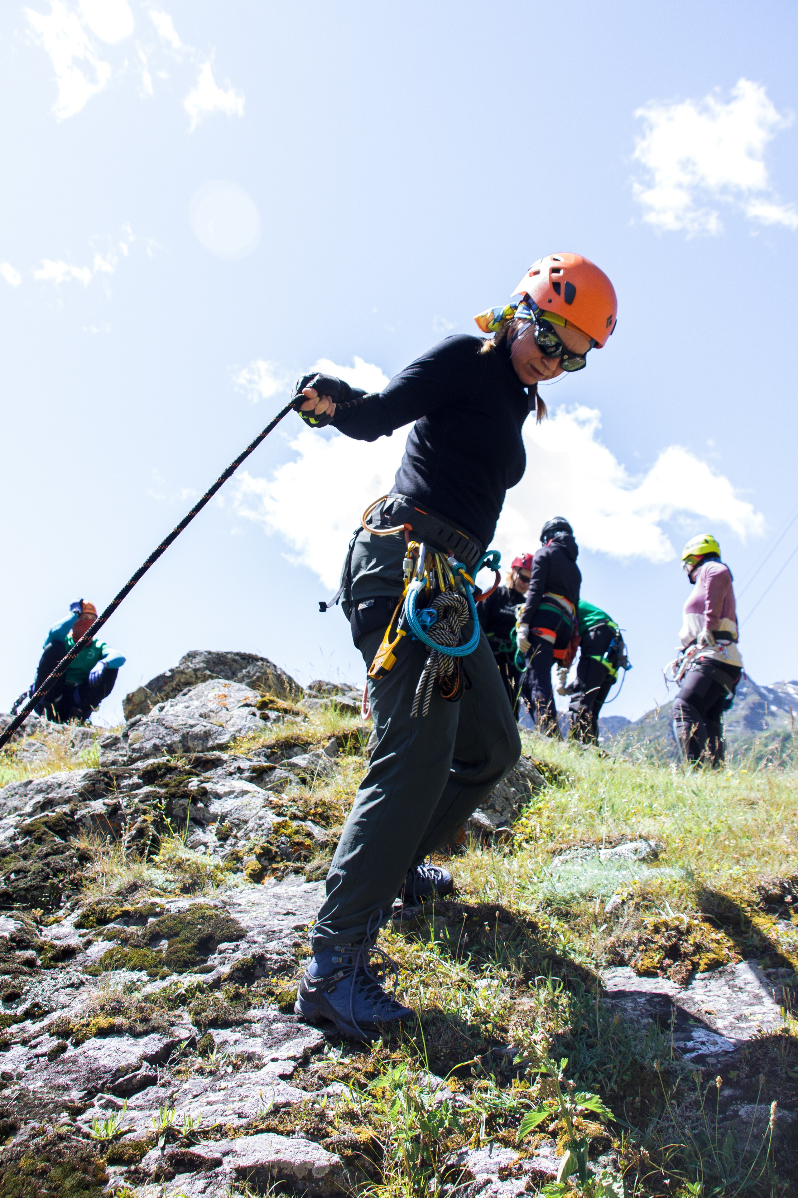 Тренировка на скалах в альплагере (Пример съемки). Фотограф Котий Даниил